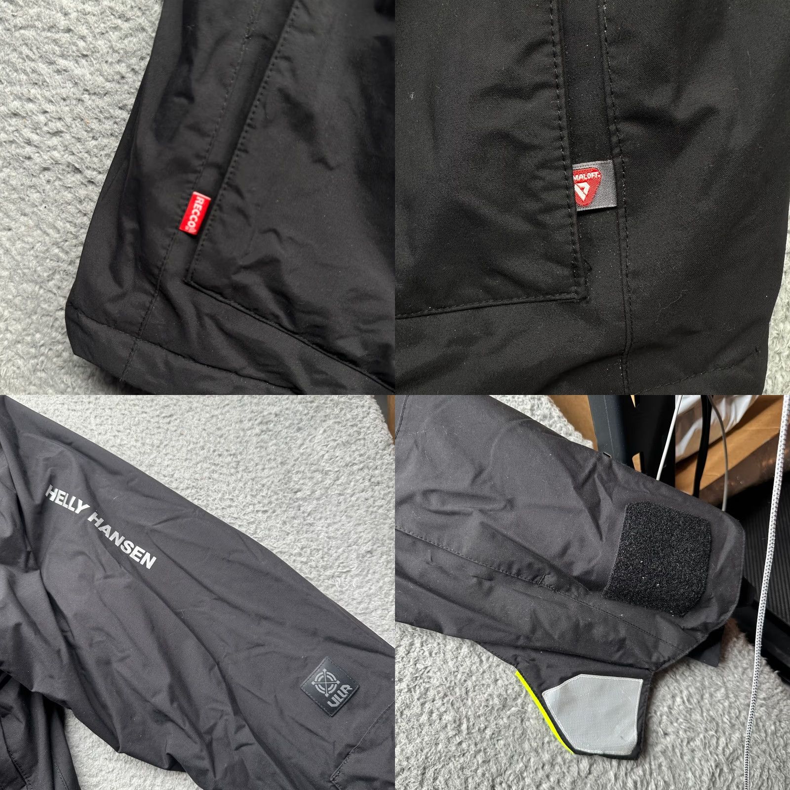 Helly Hansen Helly Hansen H2Flow Tech Performance Primaloft Recco Shell Jacket Mens XXL Black Hooded Full Zip Waterproof Breathable Insulated Outdoor Size US XXL / EU 58 / 5 - 9 Thumbnail