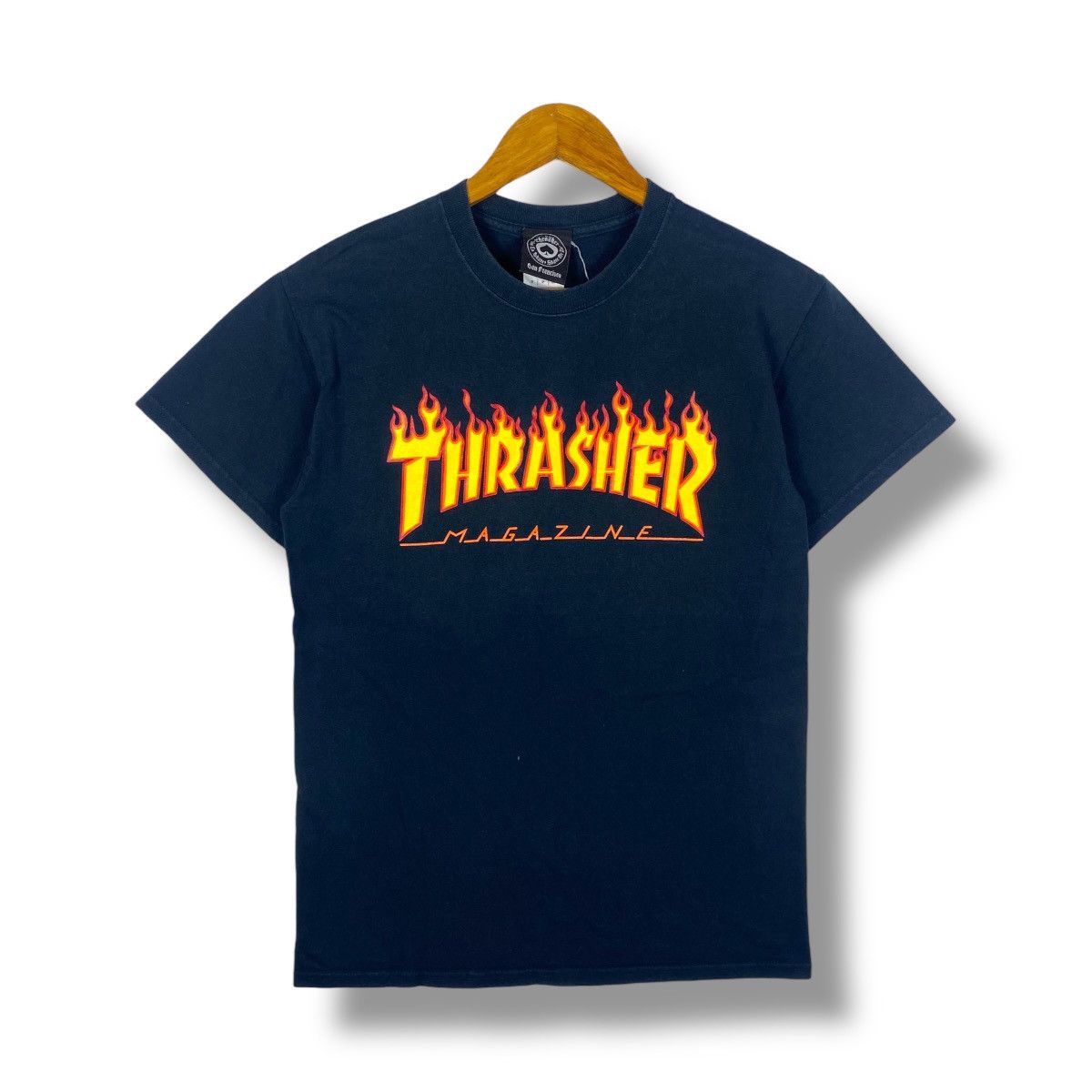 Thrasher Vintage 00s THRASHER MAGAZINE Flame Logo Graphic Tee Shirt Size US S / EU 44-46 / 1 - 1 Thumbnail