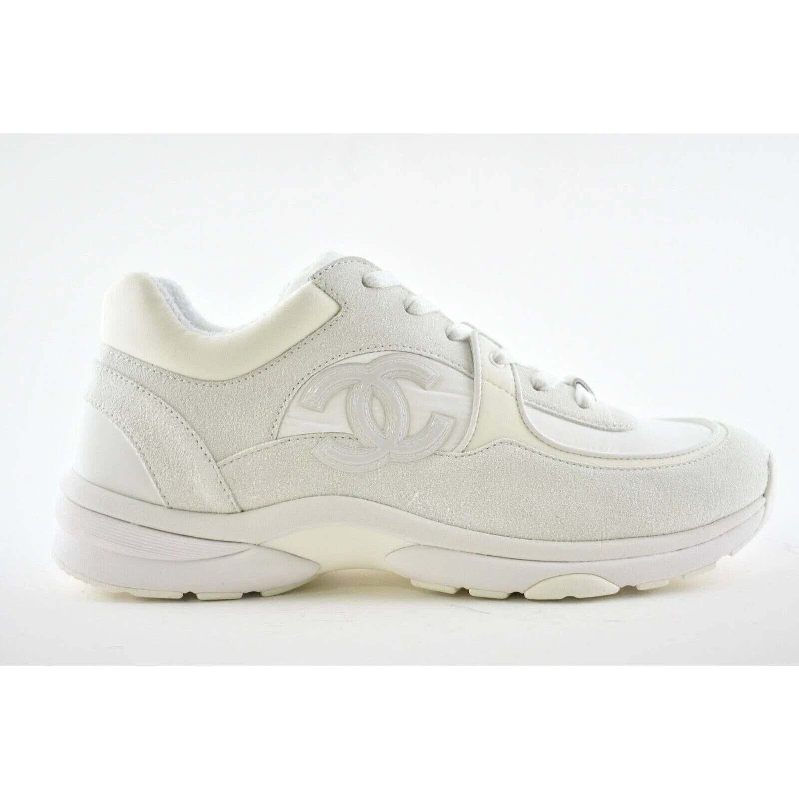 Chanel Chanel Suede Leather Lace Low Top Trainer Sneaker 44 11 Size US 11 / EU 44 - 1 Thumbnail