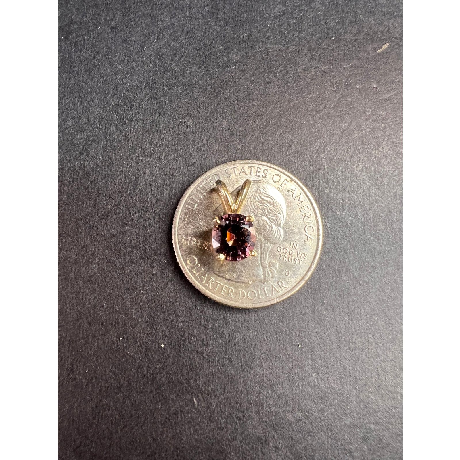 Other 14k gold Violet purple spinel pendant Size ONE SIZE - 17 Thumbnail