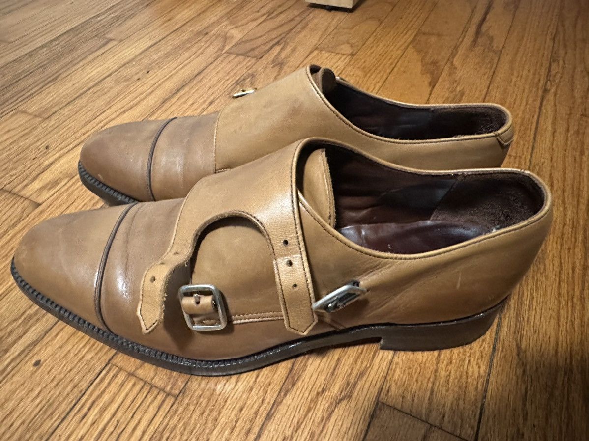 Sid Mashburn SID MASHBURN 9.5D DOUBLE MONK STRAP MADE IN ENGLAND Vibram Size US 9.5 / EU 42-43 - 4 Thumbnail