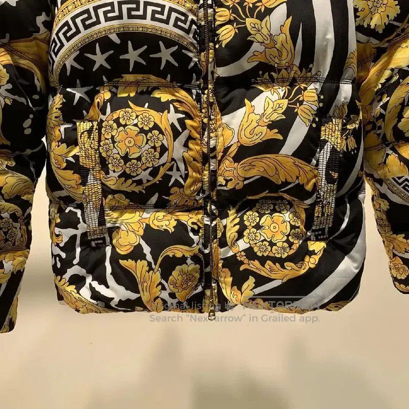 Versace Versace Colorful Men's Puffer Jacket XXL . Size US XXL / EU 58 / 5 - 4 Thumbnail