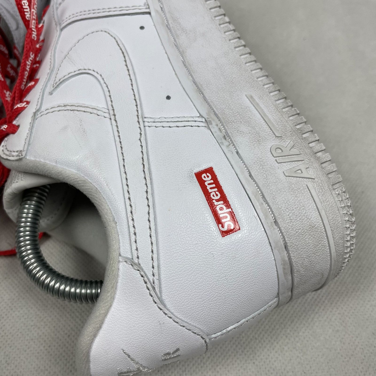 Nike × Supreme Nike Air Force 1 Low SP CU9225-100 Men White Leather Shoes 7 Size US 7 / EU 40 - 9 Thumbnail