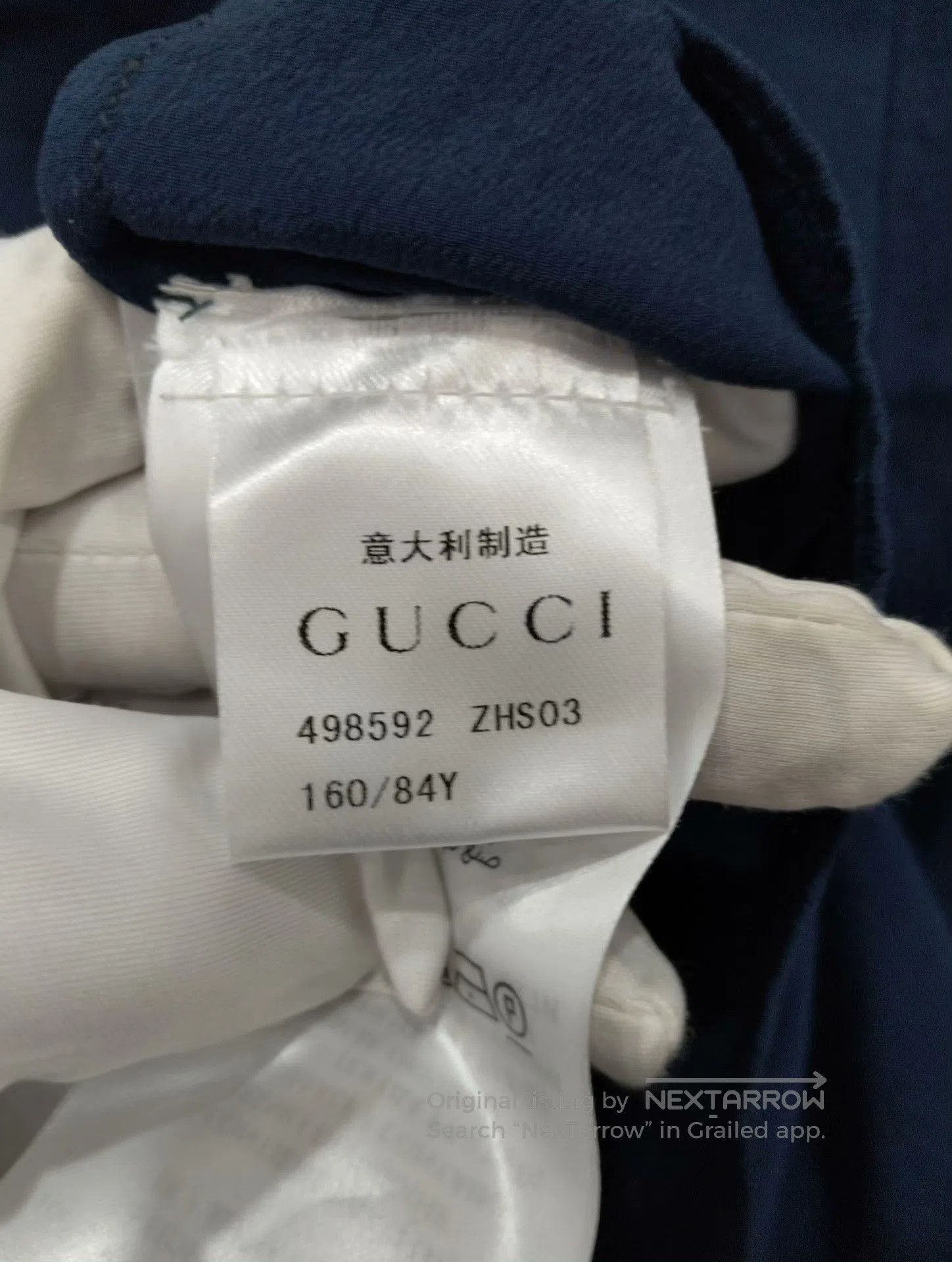 Gucci Blue Button-Up Shirt.