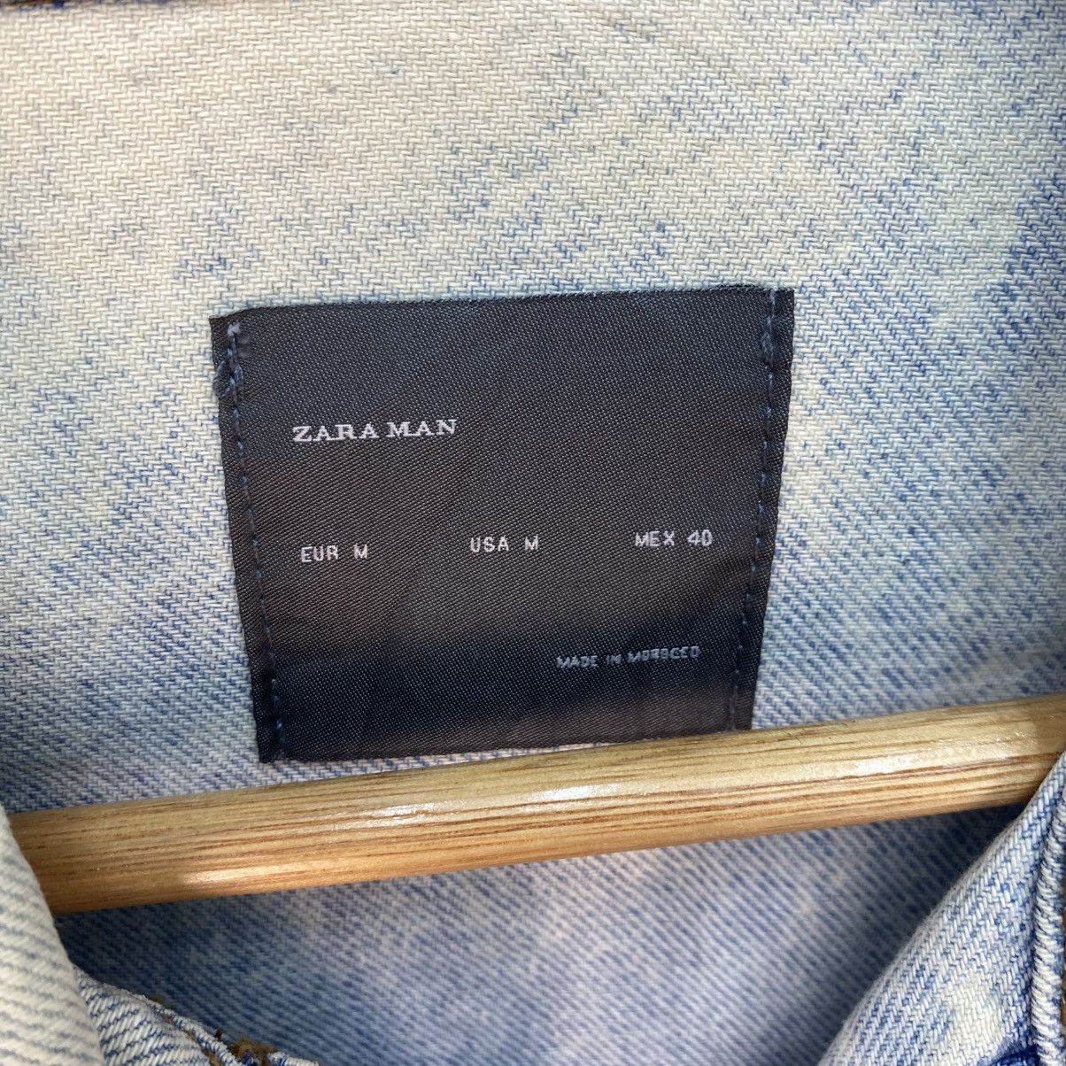 Zara 💥Zara Denim Man Distressed Jacket Size US M / EU 48-50 / 2 - 16 Thumbnail