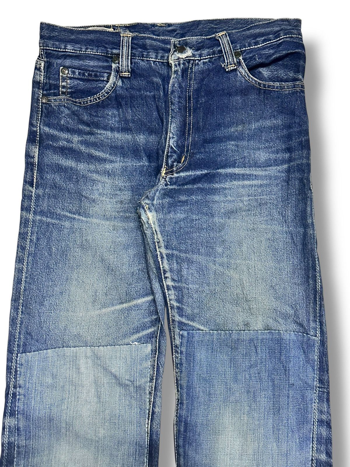 Edwin Edwin Vintage Patches Knee Wideleg Style Faded Wash Size US 30 / EU 46 - 4 Thumbnail
