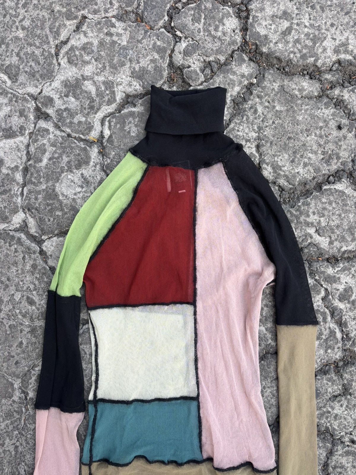 Jean Paul Gaultier jean paul gaultier mesh color block 90s Size S / US 4 / IT 40 - 3 Thumbnail