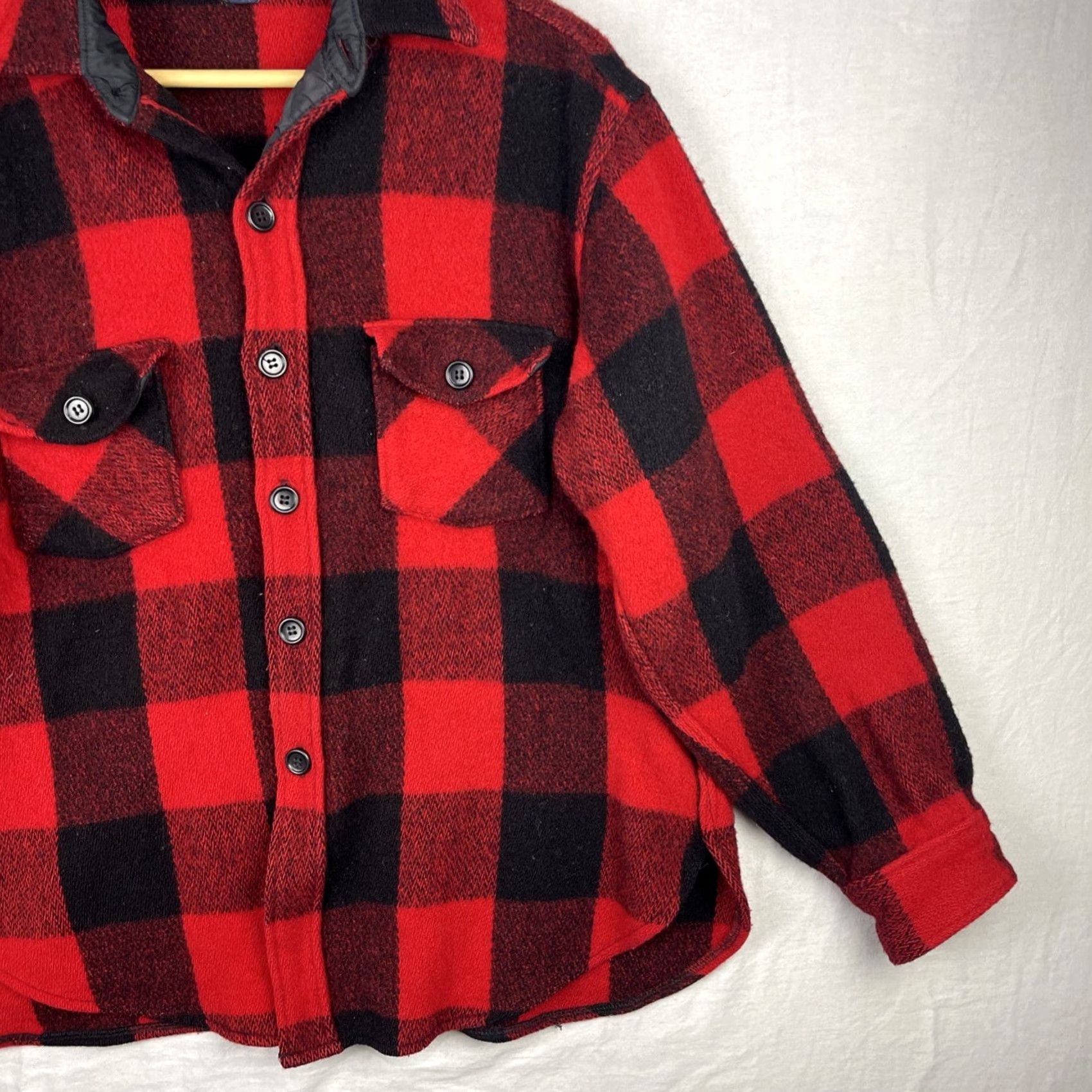 Vintage VINTAGE Woolrich Jacket Mens XL Mackinaw Hunting Red Black Buffalo Plaid Wool 53 Size US XL / EU 56 / 4 - 3 Thumbnail