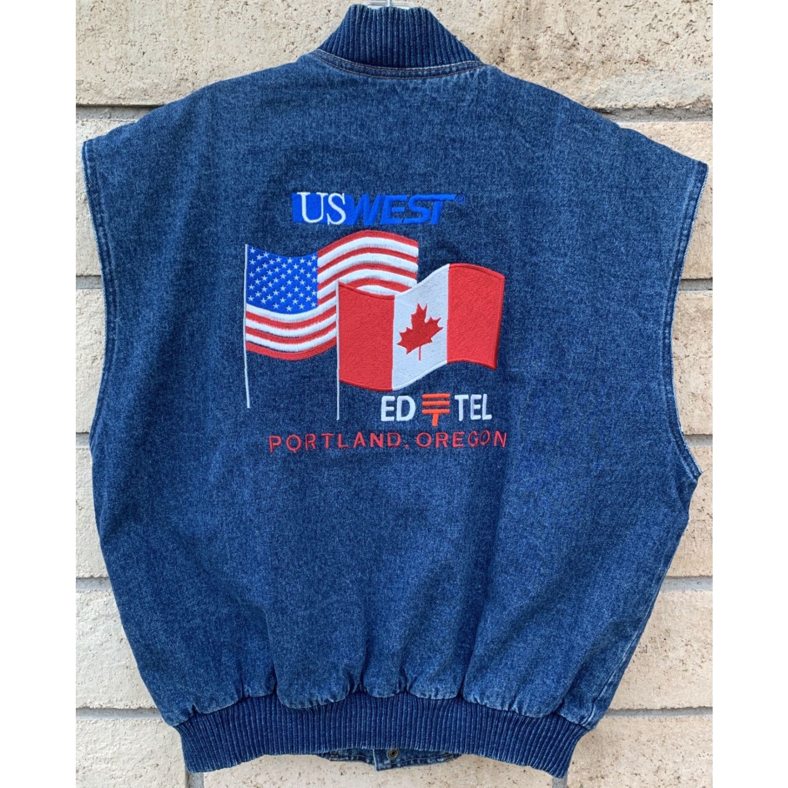Denime Vintage Turning Point Denim Vest Cowboy US West Ed Portland Oregon Embroidered Blue M Mens Size US M / EU 48-50 / 2 - 3 Thumbnail