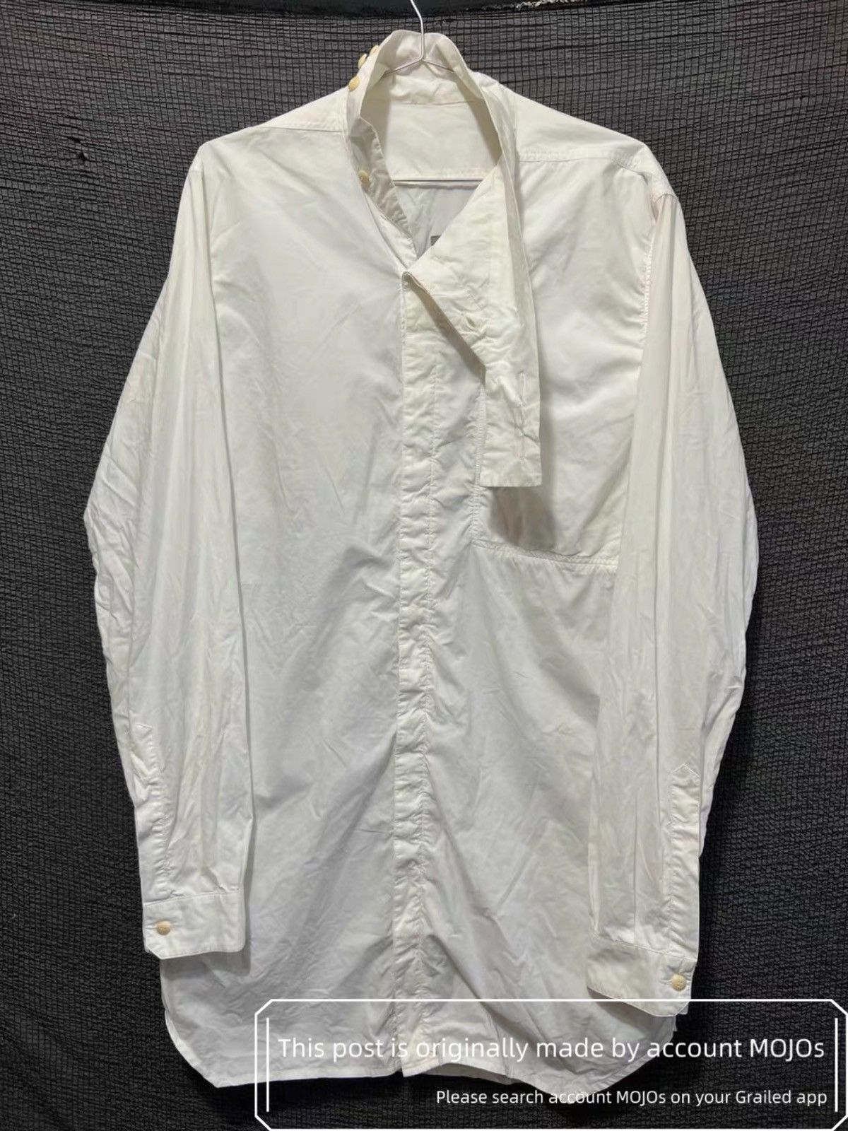 Rick Owens Sz 52 Rick Owens 14AW Moody White Shirt Jacket mojos1223 Size US L / EU 52-54 / 3 - 3 Thumbnail