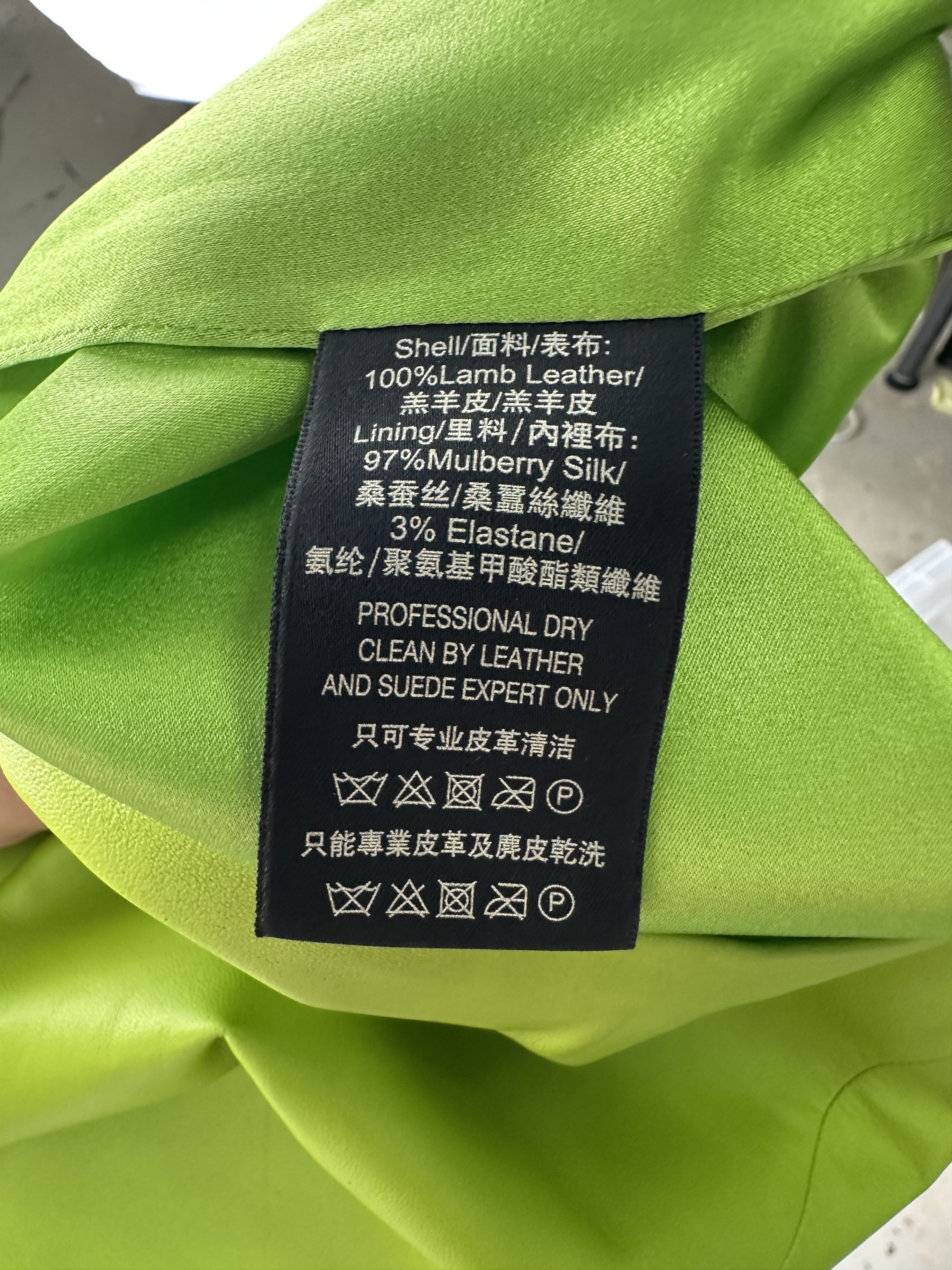 Ralph Lauren Ralph Lauren Lime Green V-Neck Leather Sleevless Dress Size XS / US 0-2 / IT 36-38 - 5 Thumbnail