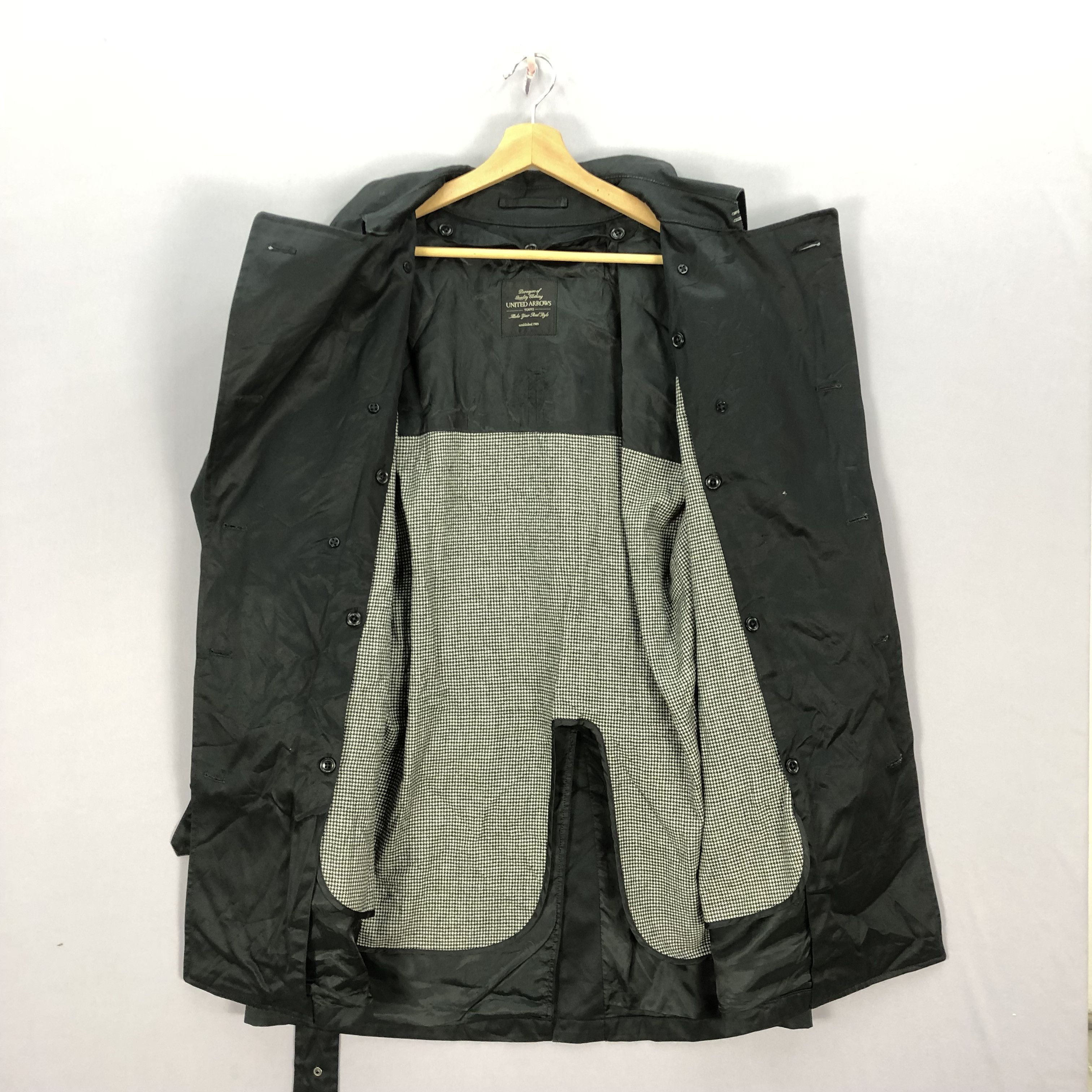 United Arrows × Vintage Vintage United Arrow Double Breasted Long Coat Jacket Size L / US 10 / IT 46 - 7 Thumbnail