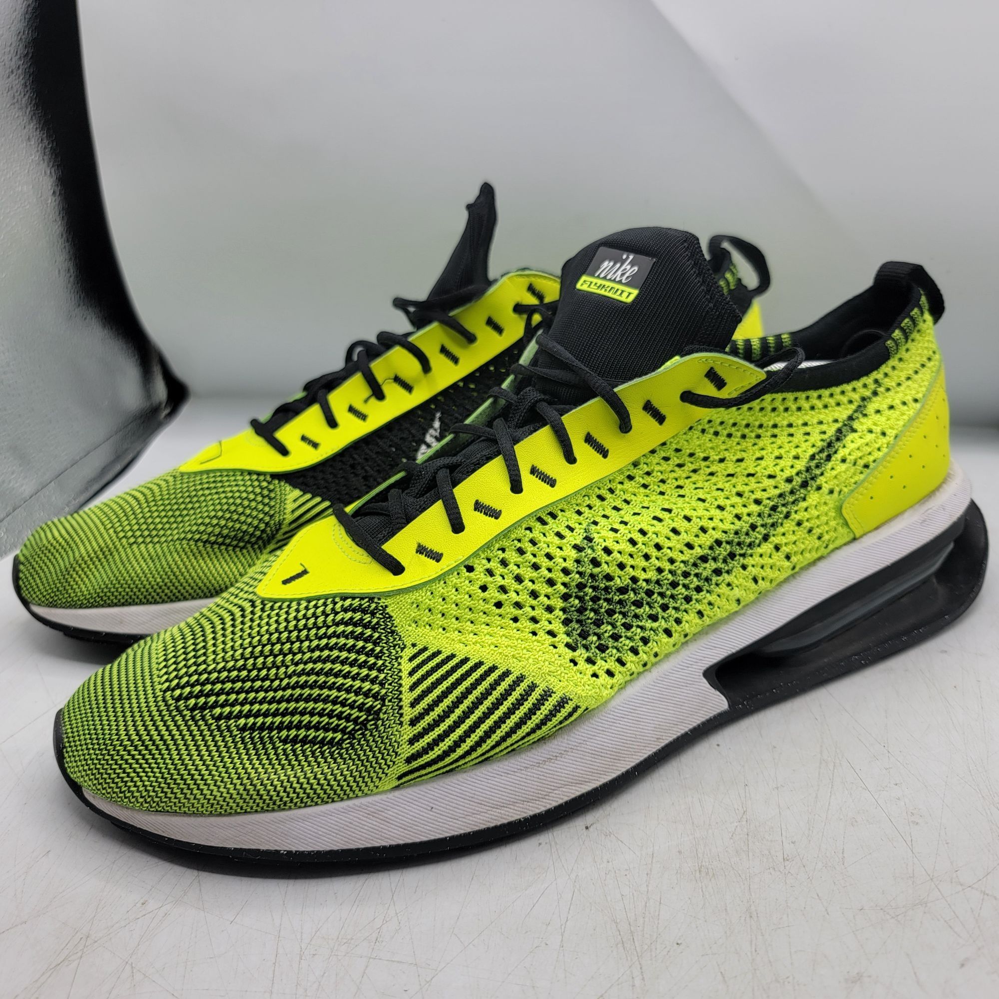 Nike Nike Air Max Flyknit Racer Mens 14 Volt Black White Sequoia Size US 14 / EU 47 - 4 Thumbnail