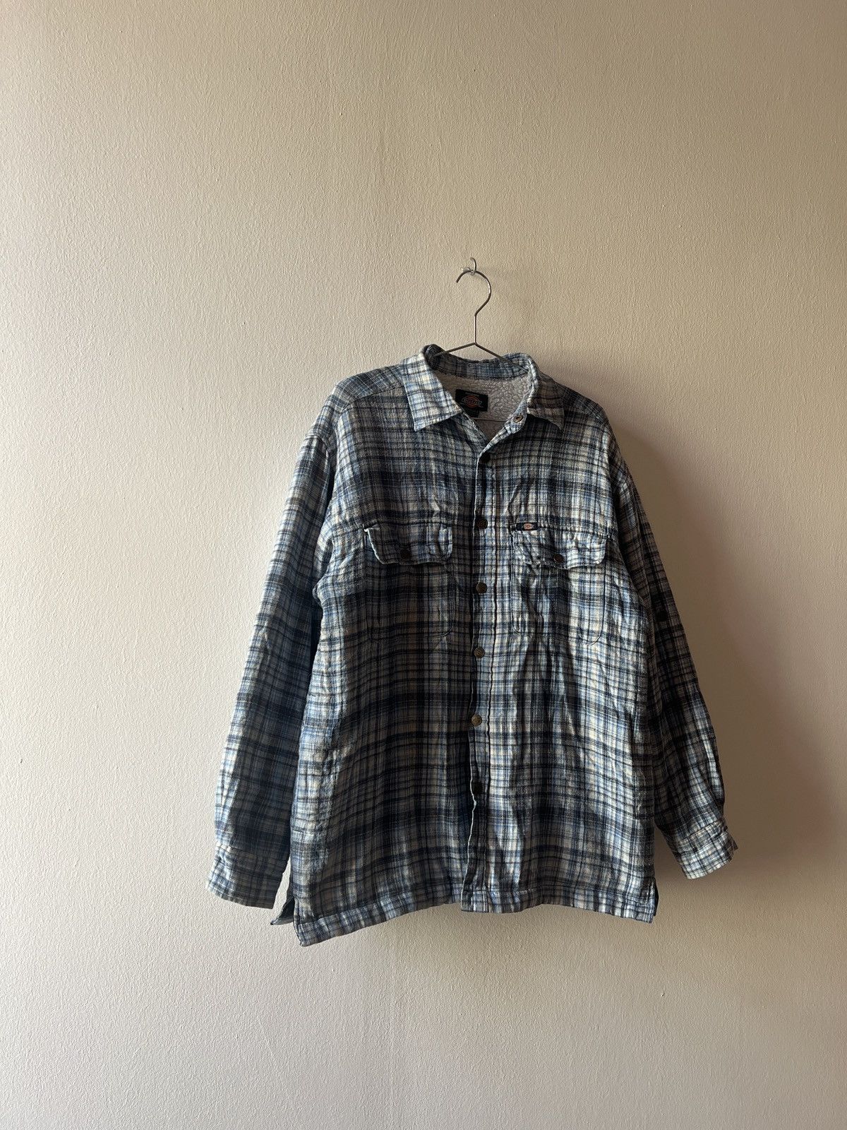 Vintage Dickies Overshirt Winter Jacket 90s Skating Striped