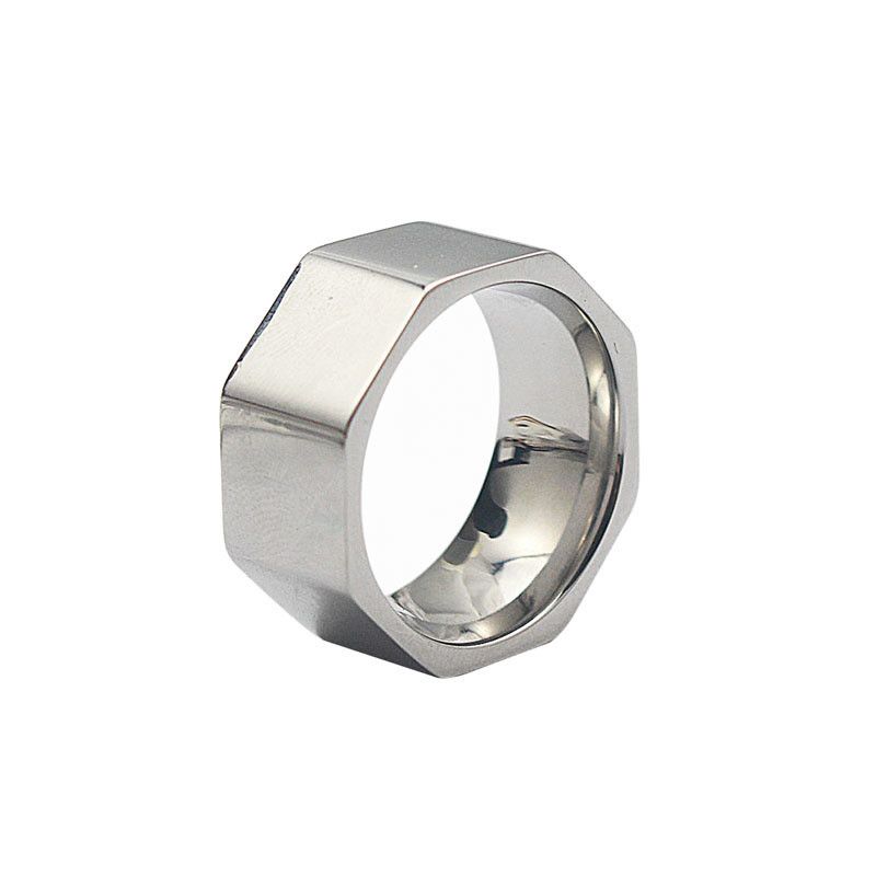 Jewelry × Vintage SIZE 10 Stainless Steel Wide Irregular Ring Size ONE SIZE - 8 Thumbnail