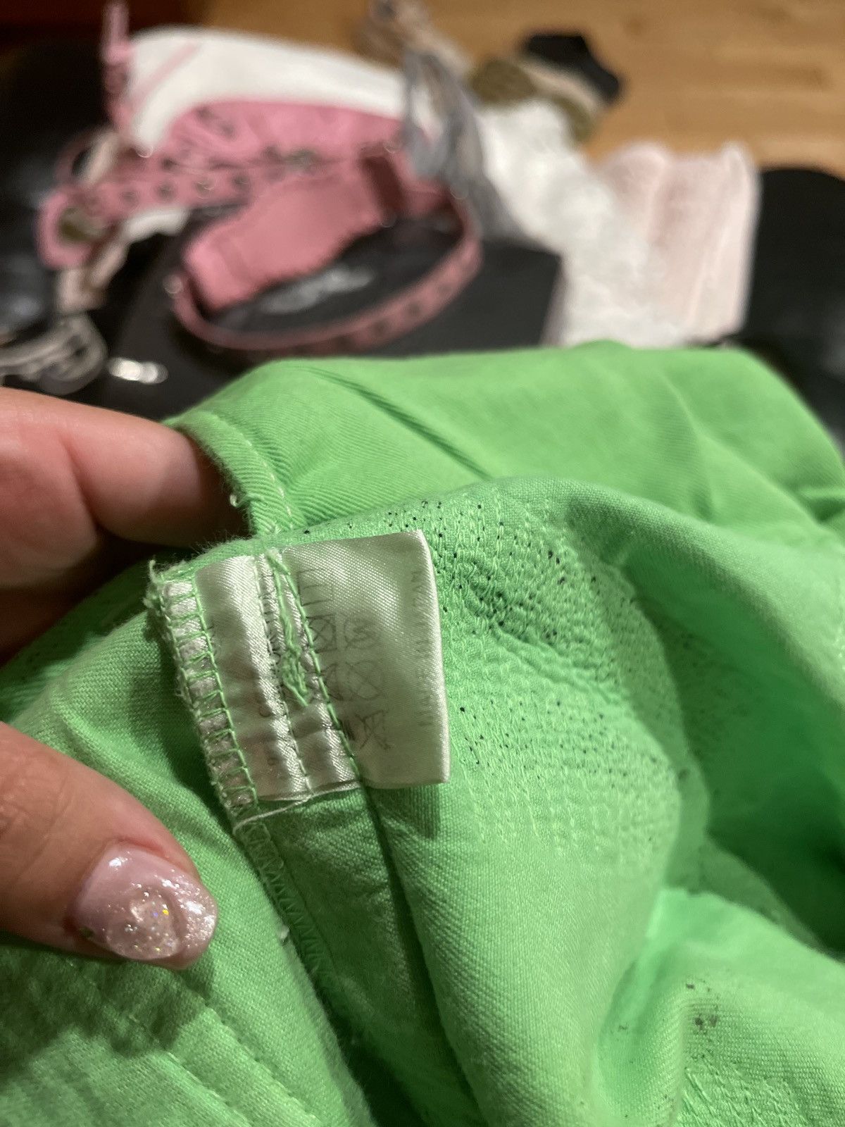 Vlone Vlone Bari Special Green scab splatter Size US 34 / EU 50 - 11 Thumbnail