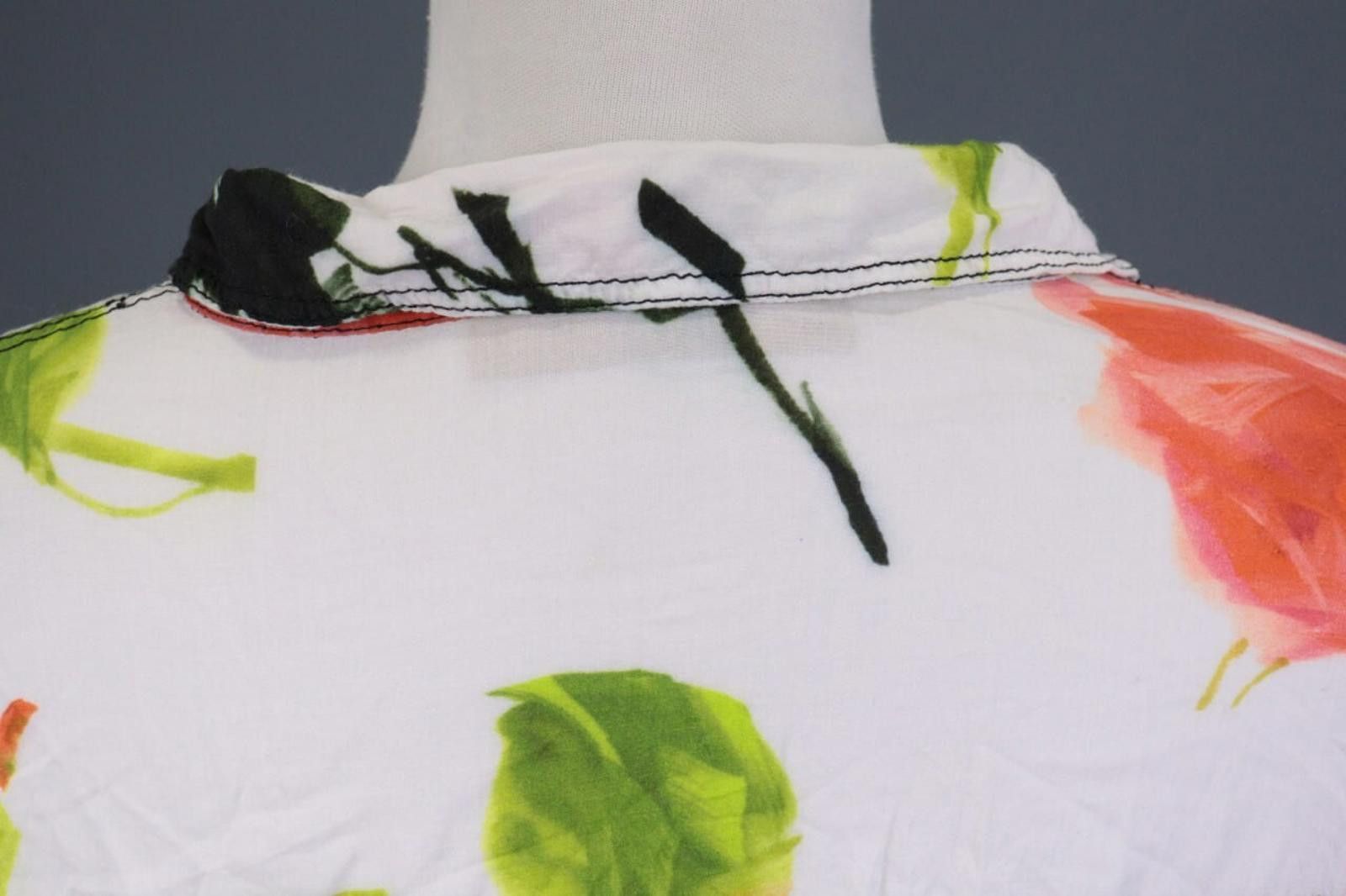 Designer Elisa Cavaletti Multicolor Floral Top Tunic Shirt Sz XXL Size XXL / US 16-18 / IT 52-54 - 10 Thumbnail