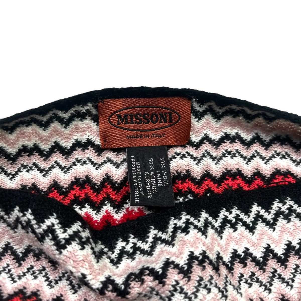 Missoni × Vintage Missoni Vintage Made in Italy Poncho Wool & Arcylic Woven Size ONE SIZE - 4 Thumbnail