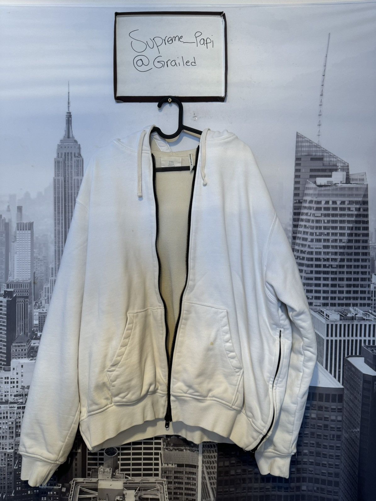 Fear of God 🔥 OG FOG Fear of God Essentials Thermal Jacket SZ MED White Size US M / EU 48-50 / 2 - 1 Thumbnail