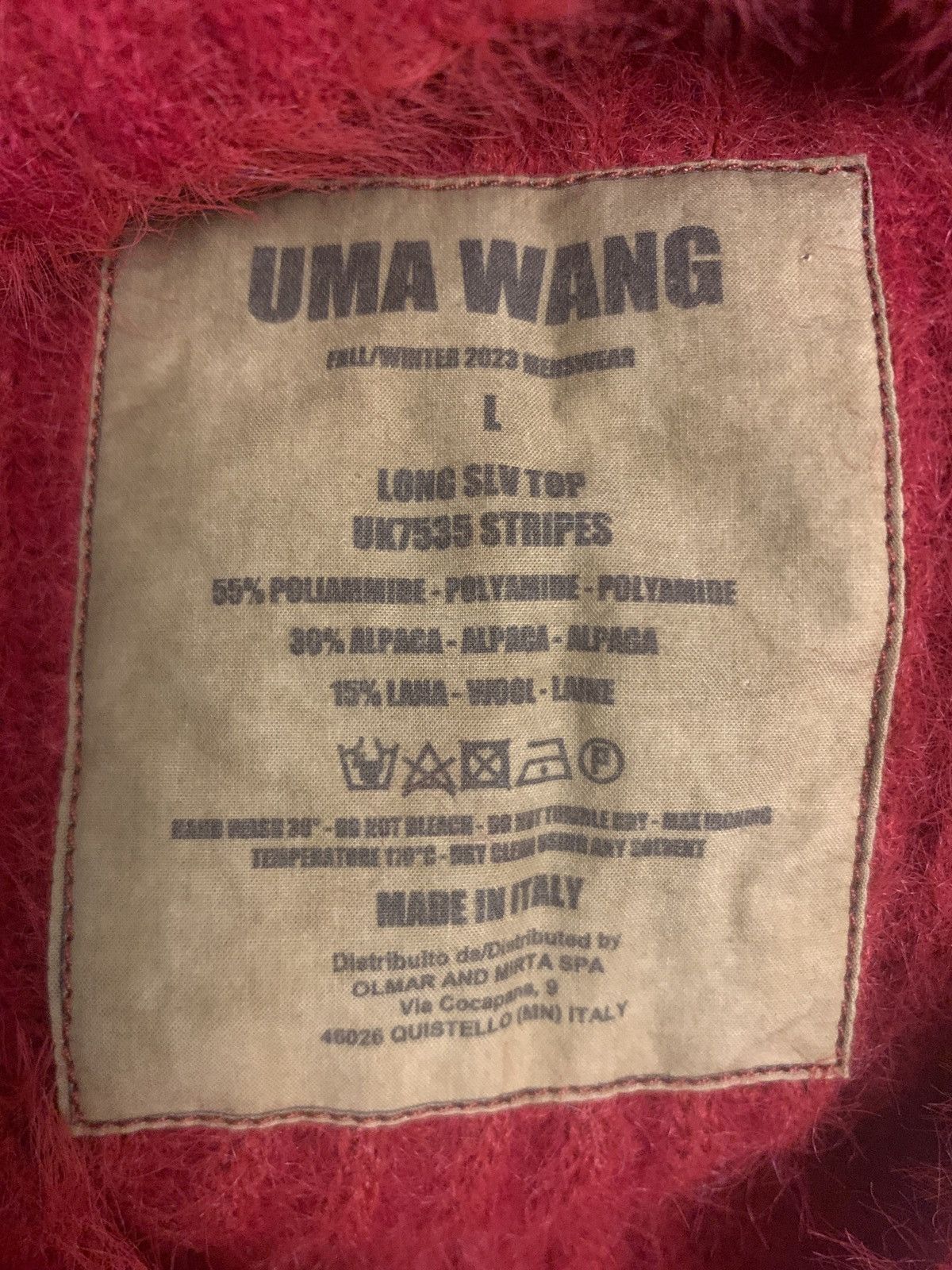 Uma Wang Red soft sweater Size US L / EU 52-54 / 3 - 3 Thumbnail