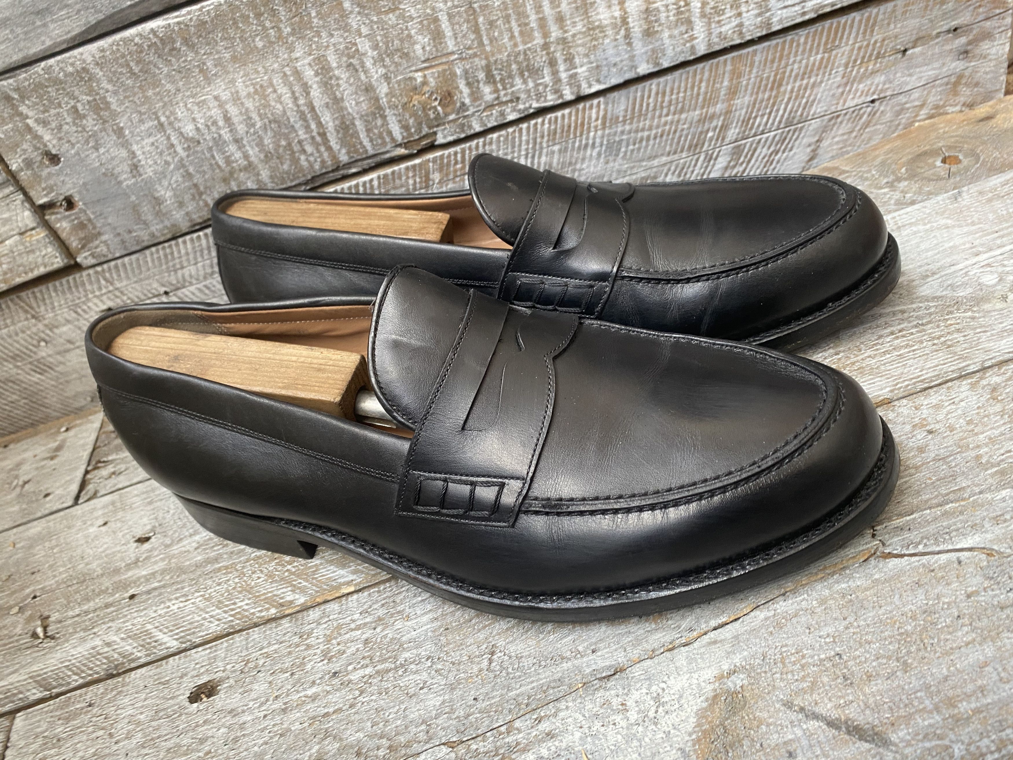 Heinrich Dinkelacker Heinrich dinkelacker black leather penny loafer uk 10 Size US 11 / EU 44 - 6 Thumbnail
