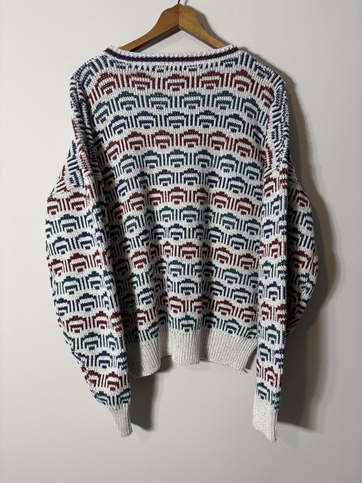 Bloomingdale's Vtg Peterborough Row Sweater Mens Knit Cotton Bloomingdales Size US L / EU 52-54 / 3 - 4 Thumbnail