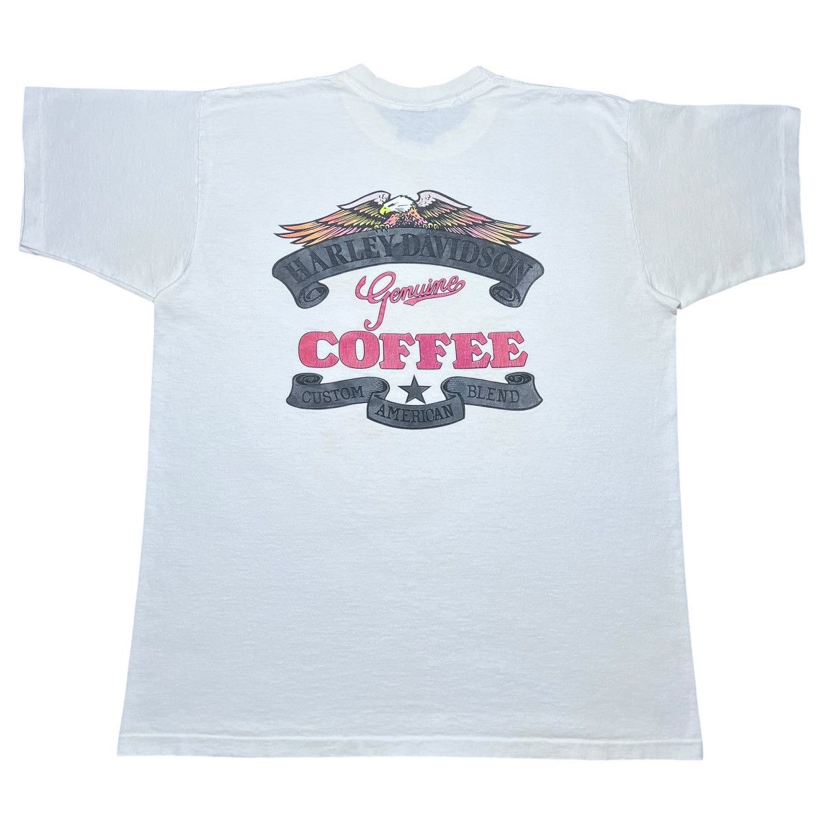Harley Davidson 93 Harley Davidson Genuine Coffee Custom American Blend Tee Size US XL / EU 56 / 4 - 1 Thumbnail