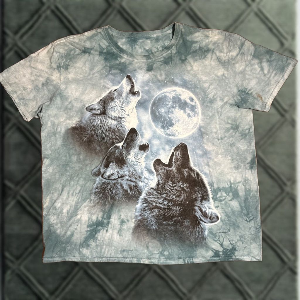 Vintage VINTAGE Howling Wolves Wolf Moon Tie Dye T-Shirt XL Unisex Adults Blue Nature 2007 XL Size US XL / EU 56 / 4 - 1 Thumbnail