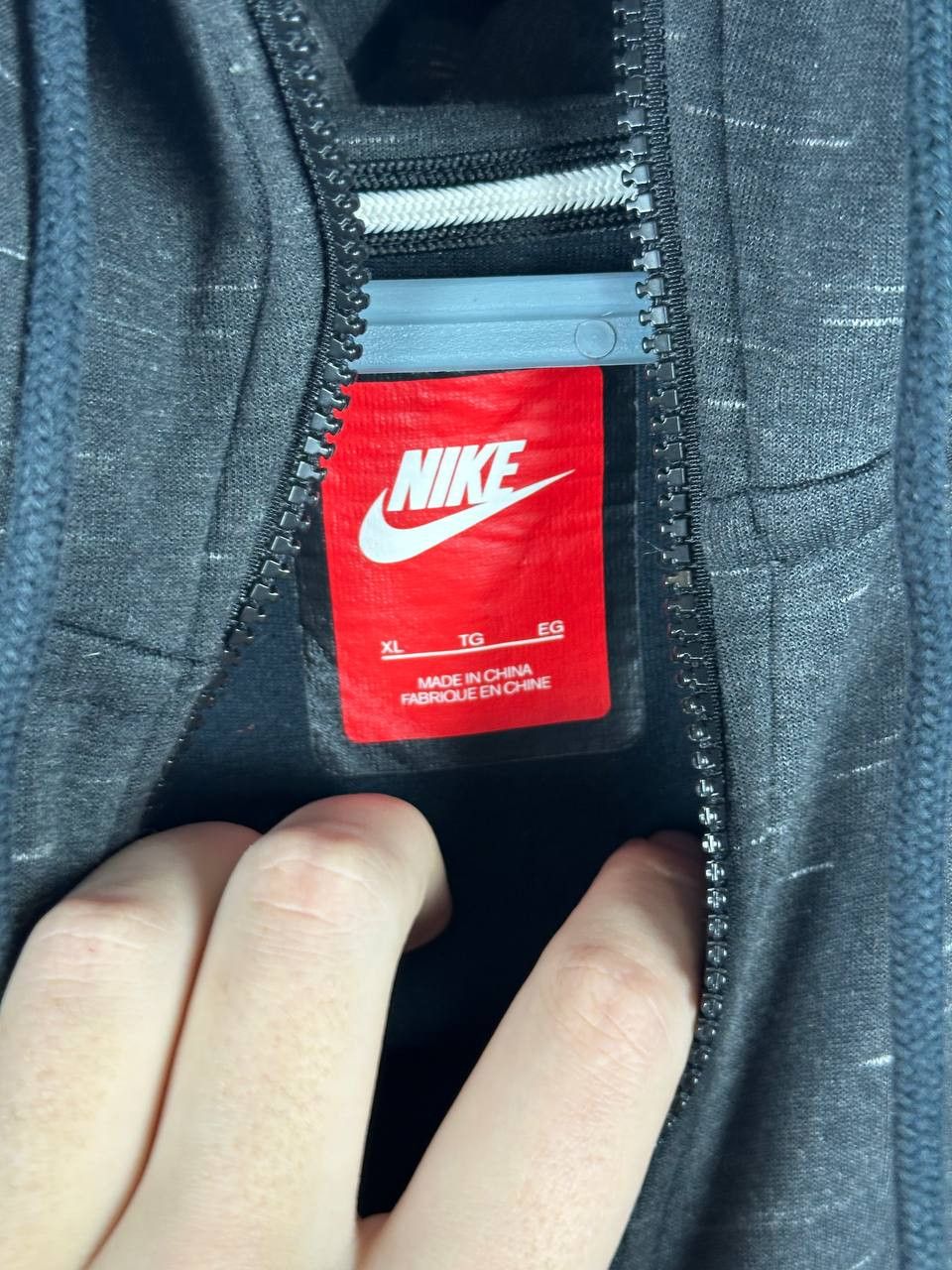 Nike × Vintage Nike Tech Fleece Vintage Drill Retro Zip Hoodie Old Size US XL / EU 56 / 4 - 10 Thumbnail