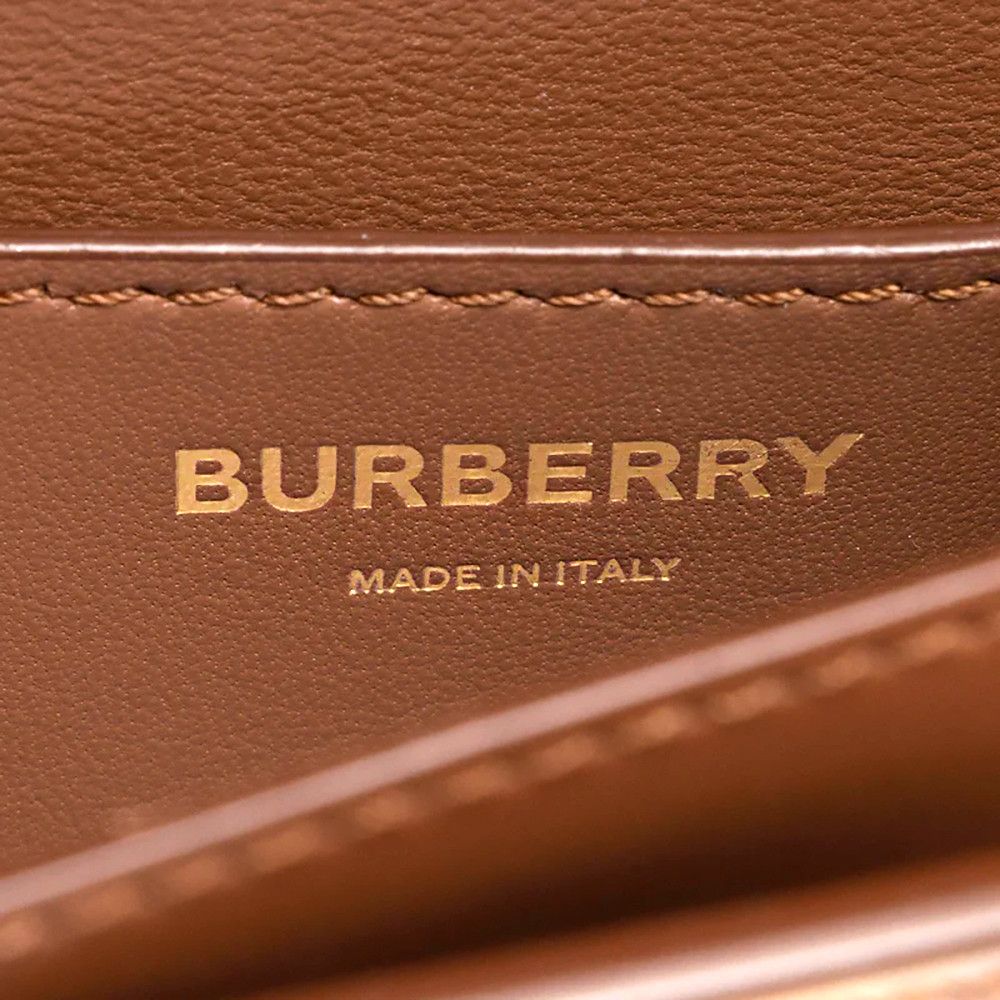 Burberry BURBERRY Calfskin TB Belt Bag Brown Size ONE SIZE - 12 Thumbnail