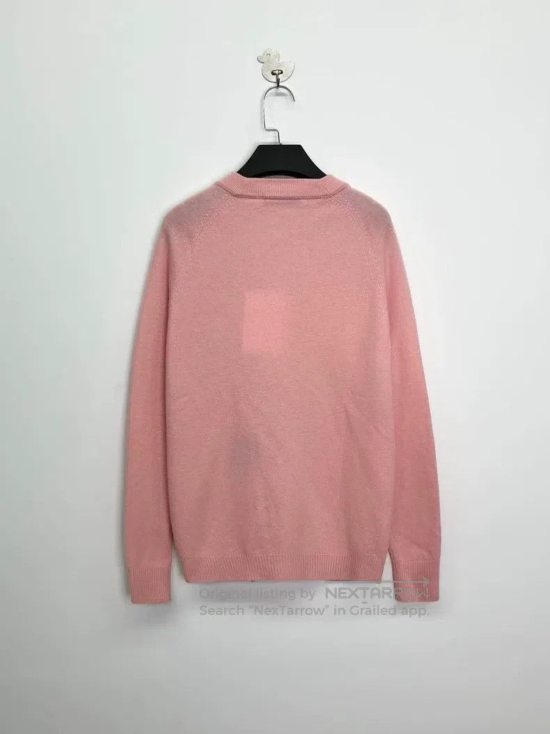 Acne Studios Acne Studios Pink Smiley Logo Wool Knit Cardigan Jacket Size XS / US 0-2 / IT 36-38 - 2 Thumbnail