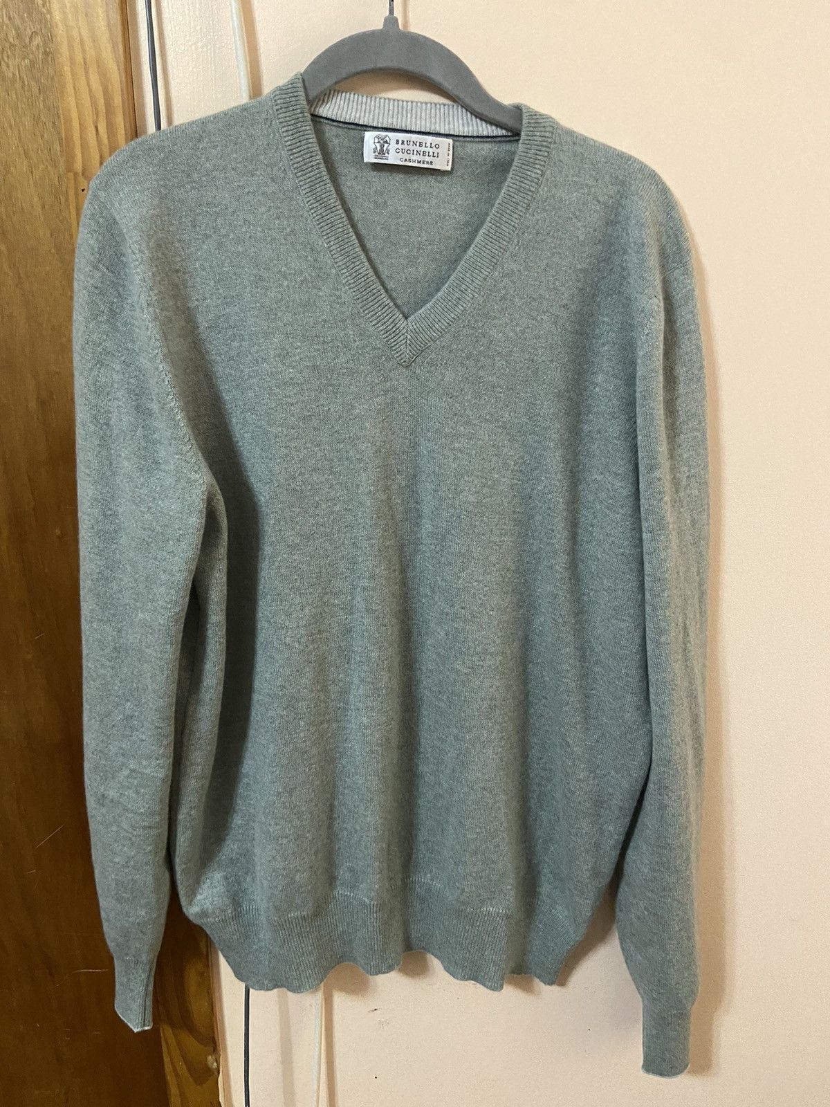 Brunello Cucinelli V-Neck Cashmere Sweater Size US M / EU 48-50 / 2 - 2 Thumbnail