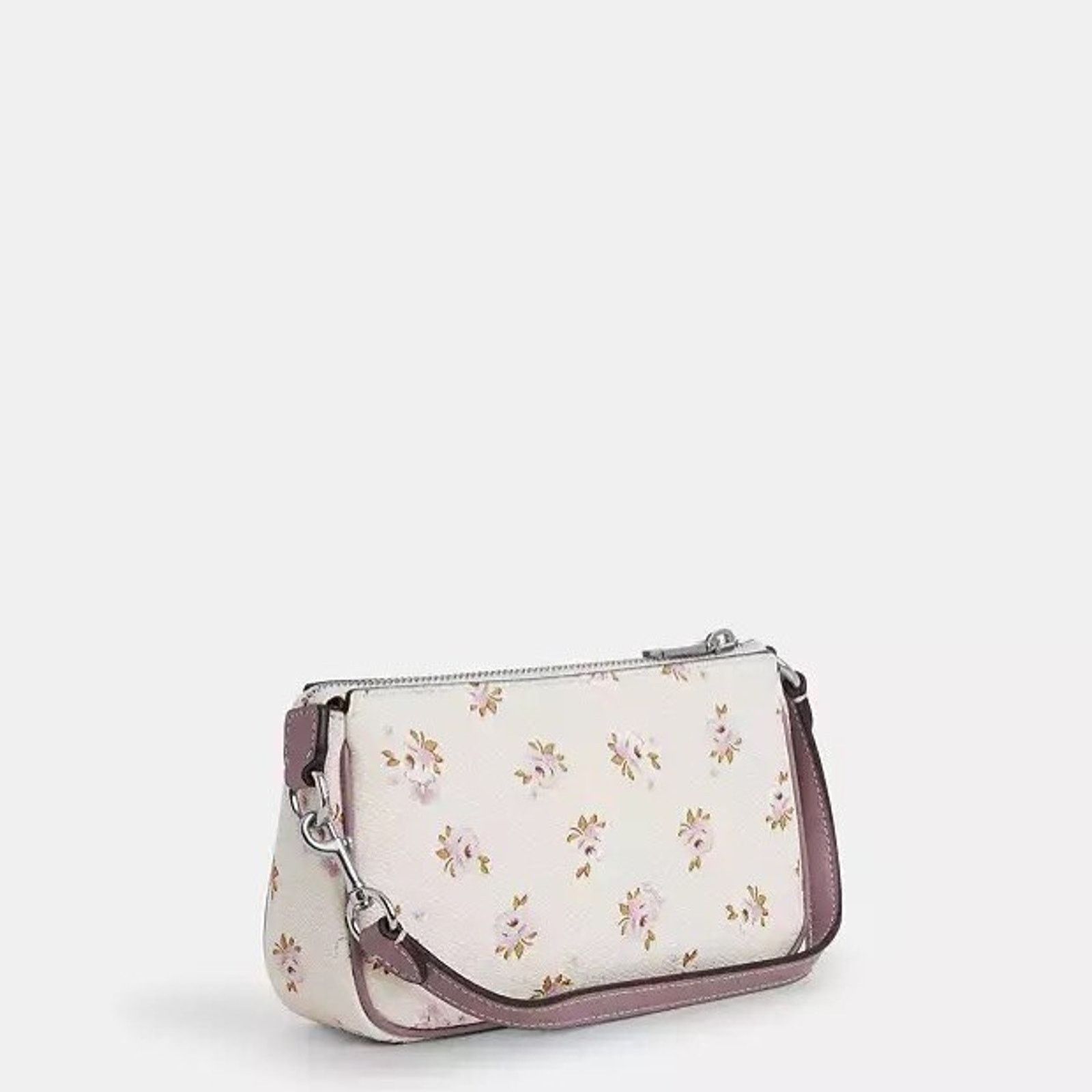 Coach NWT COACH Nolita 19 Floral Wristlet CAL24 Silver/Chalk Size ONE SIZE - 7 Thumbnail