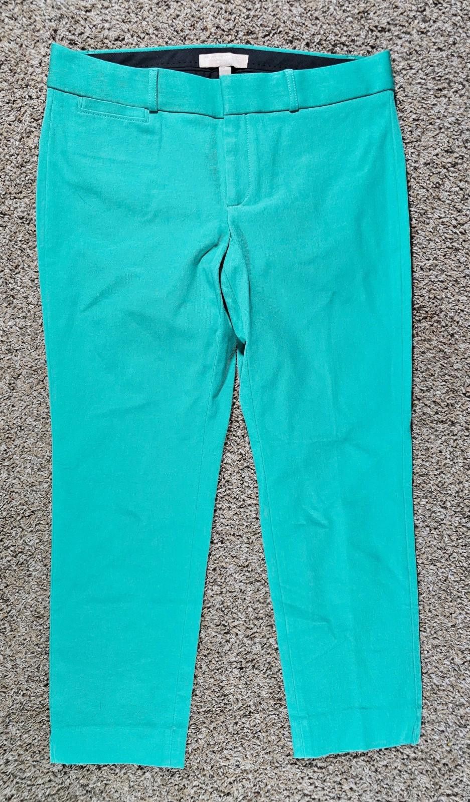 Banana Republic Banana Republic Sloan Green Cropped Pants Size 8 Petite Size 30" / US 8 / IT 44 - 1 Thumbnail