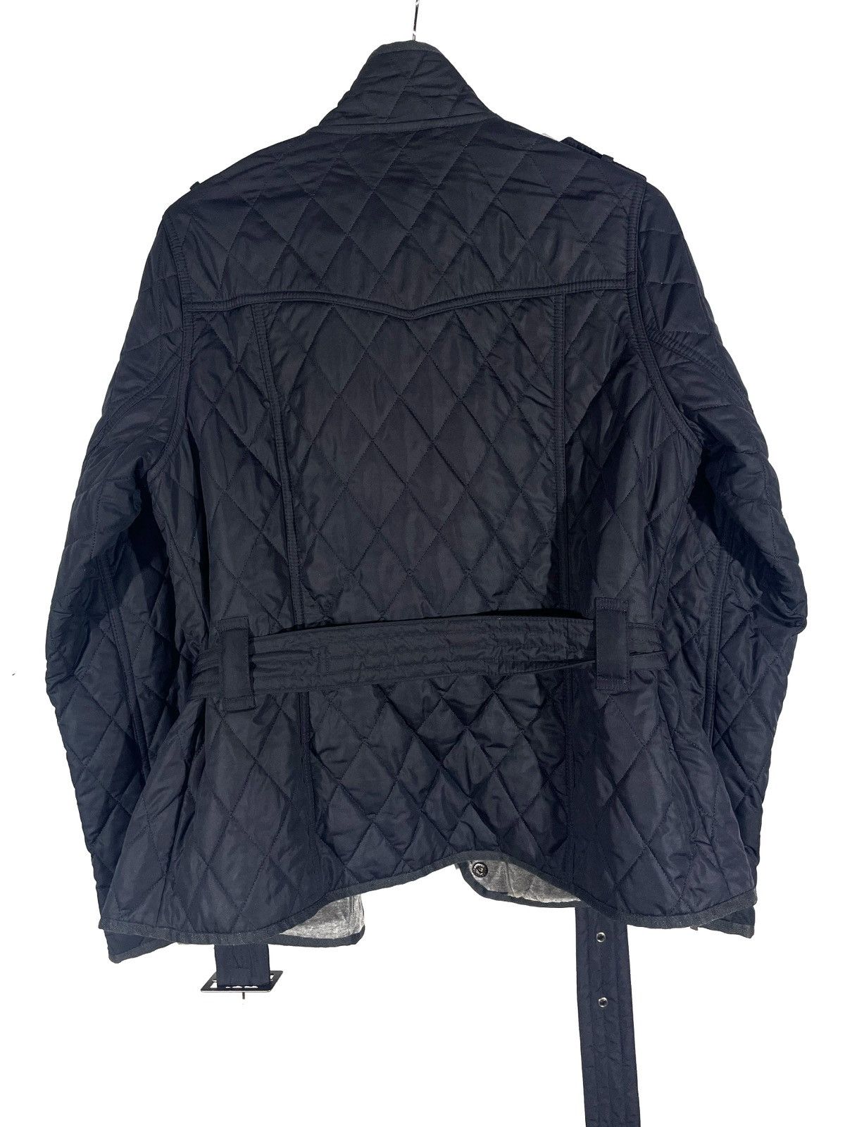 Barbour Barbour Women Spring Matlock Blue Belt Quilted Jacket Size L Size L / US 10 / IT 46 - 9 Thumbnail