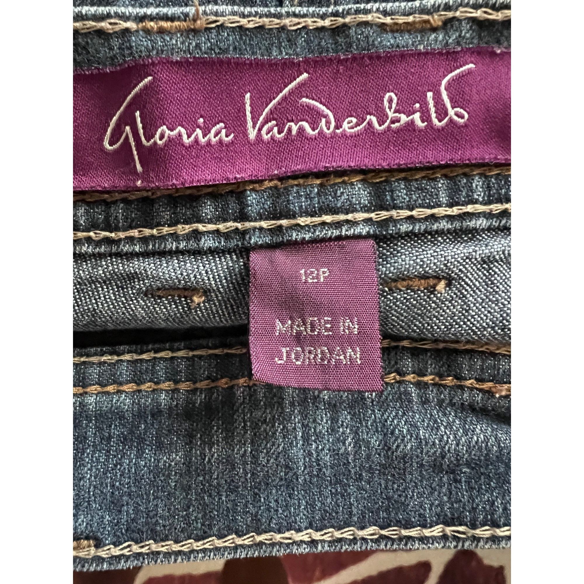 Gloria Vanderbilt Gloria Vanderbilt Amanda Womens Blue Denim Ankle Jeans Petit Size 32" / US 10 / IT 46 - 5 Thumbnail