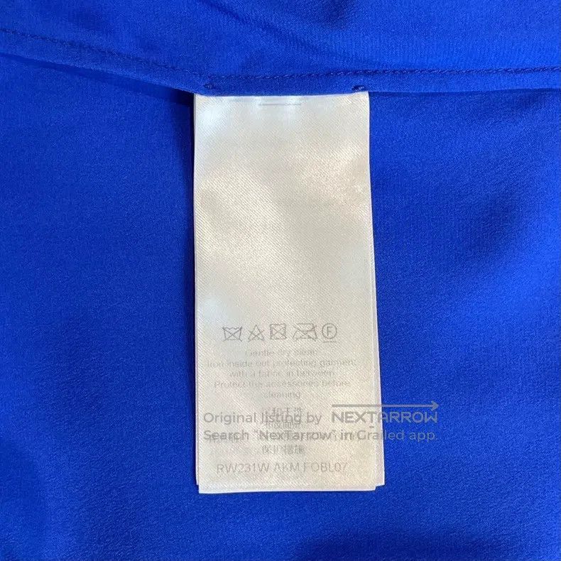 Louis Vuitton Louis Vuitton Klein Blue Silk Shirt Size XS / US 0-2 / IT 36-38 - 7 Thumbnail