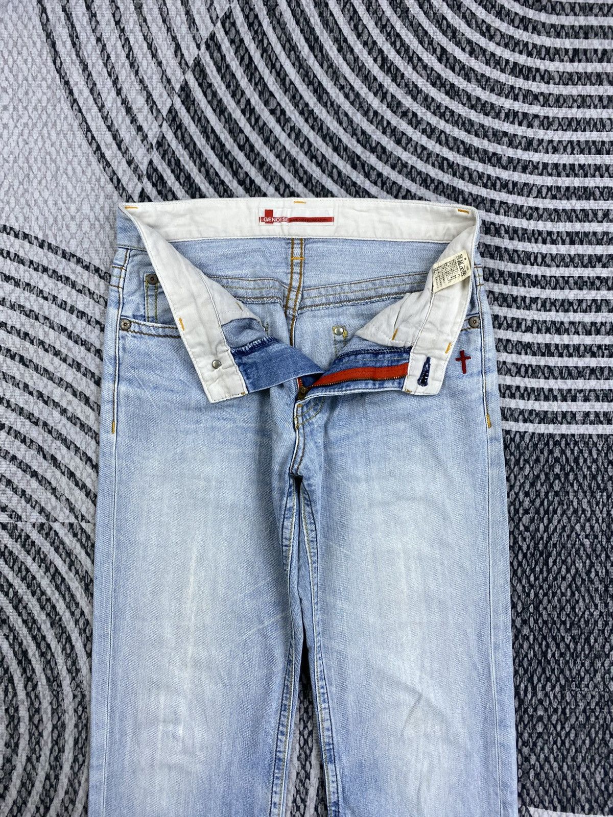 Japanese Brand Vintage Genoese Kapital Style Blue Washed Denim Jeans Size US 30 / EU 46 - 10 Thumbnail