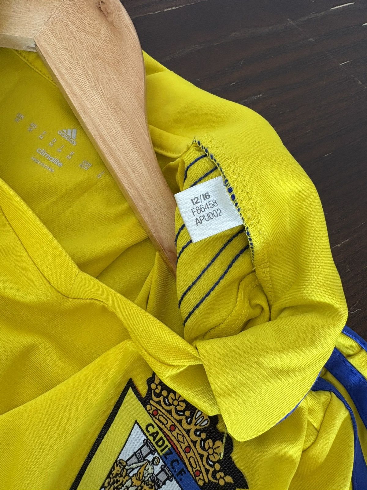 Adidas Cadiz C.F football shirt t-shirt M 2016 2017 Size US M / EU 48-50 / 2 - 8 Thumbnail