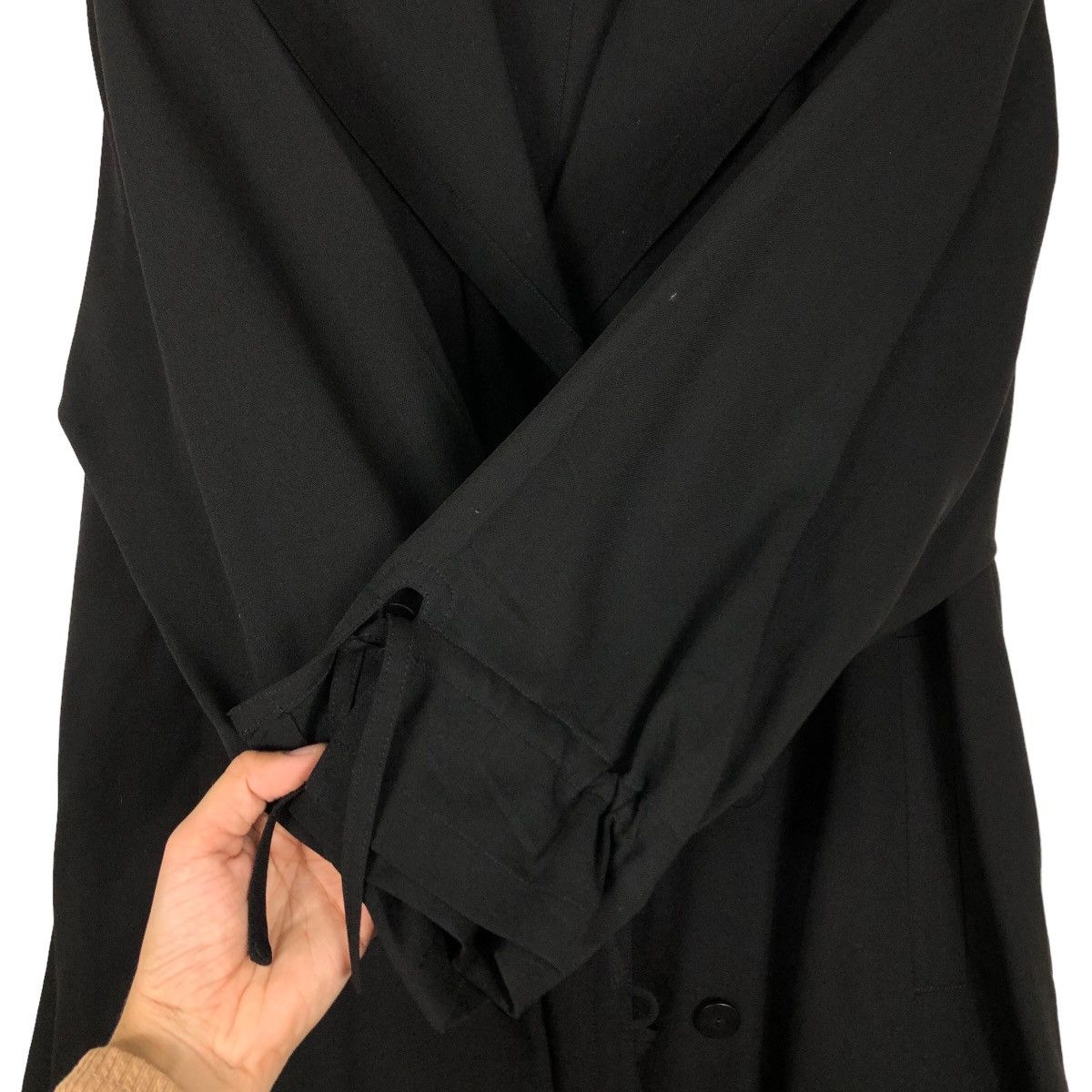 Japanese Brand 🔥Vtg Long Jacket Rich Black Primizia Inspire Yohji Yamamoto Size US M / EU 48-50 / 2 - 11 Thumbnail