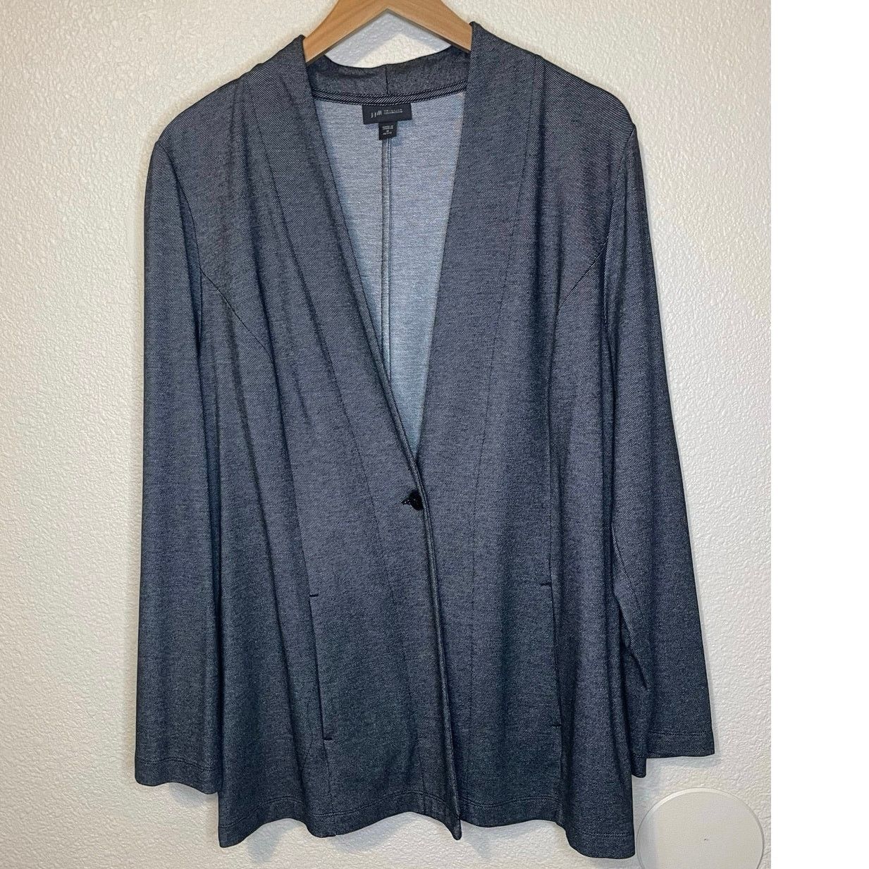 Other J. Jill Blue Business Casual Cardigan Blazer Medium Petite Size M / US 6-8 / IT 42-44 - 3 Thumbnail