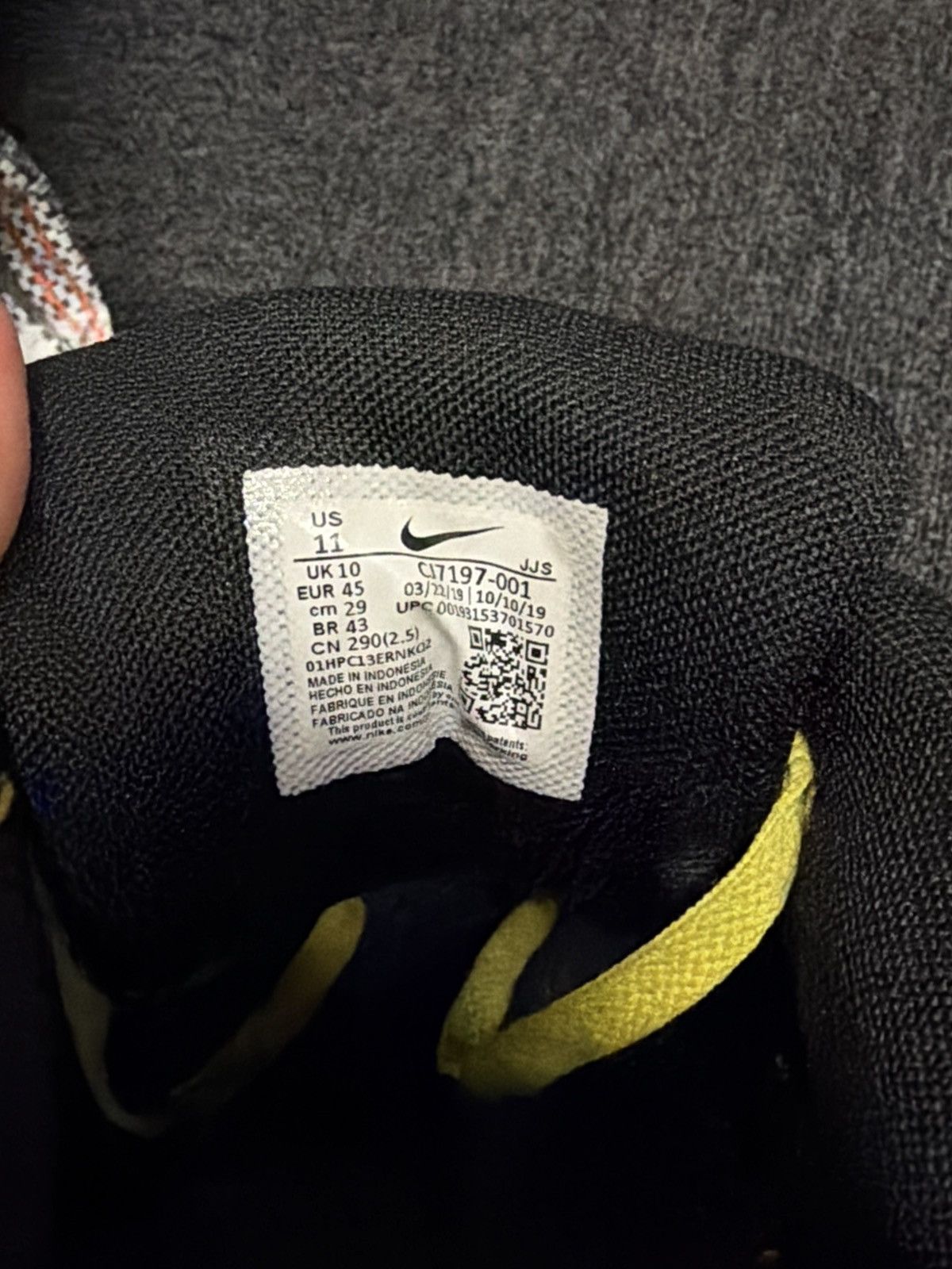 Nike × Undefeated Nike UNDFTD Air Max 90 Black Optic Yellow Size US 11 / EU 45 Size US 11 / EU 44 - 8 Thumbnail