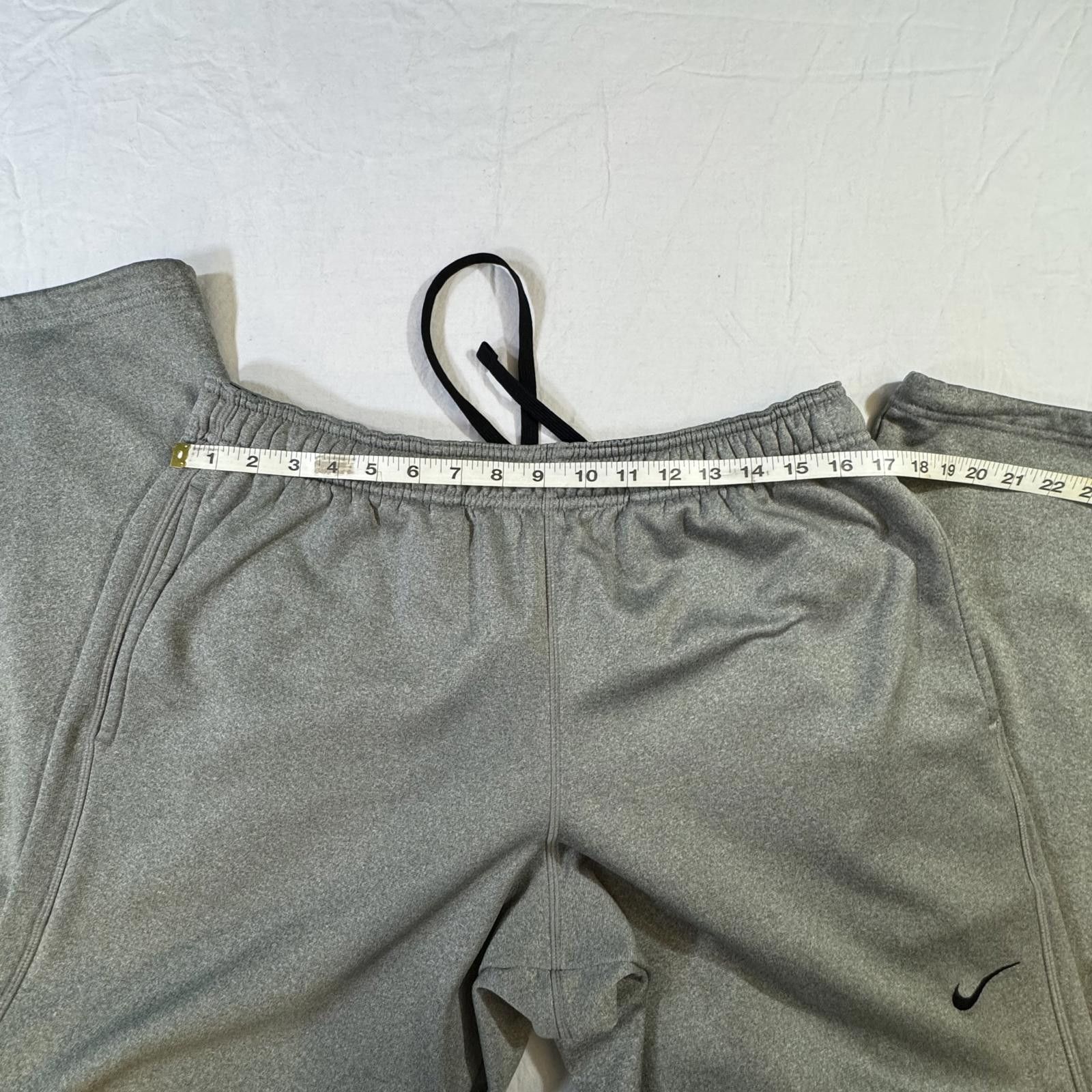 Nike Nike Therma-Fit Pants Men XL Drawstring Track Ankle Zip Gray Size US 36 / EU 52 - 8 Thumbnail