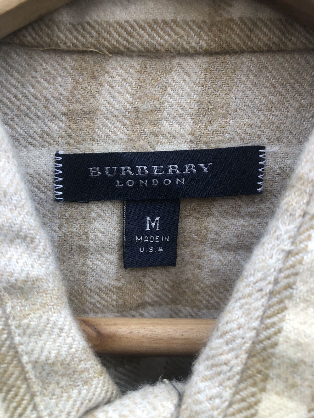 Burberry × Vintage Vintage Burberrys Nova Check Button Shirts Made In Usa Size US M / EU 48-50 / 2 - 3 Thumbnail