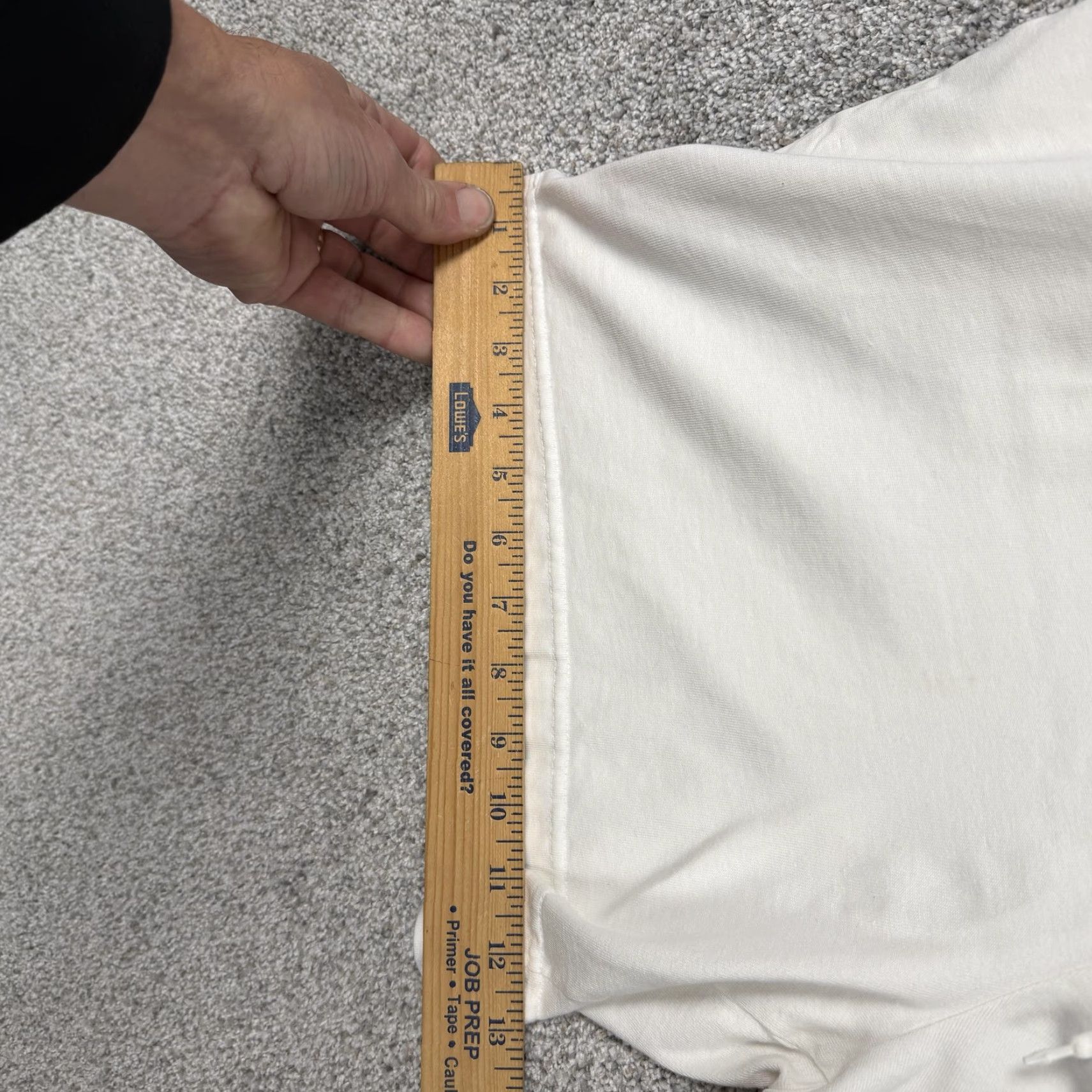 Saks Fifth Avenue REAL CLOTHES Saks Fifth Avenue Shorts Women M White Cotton Jersey Casual Sweat with Elastic Waist Drawstring Pockets Lightweight Breathable Size 32" / US 10 / IT 46 - 6 Thumbnail