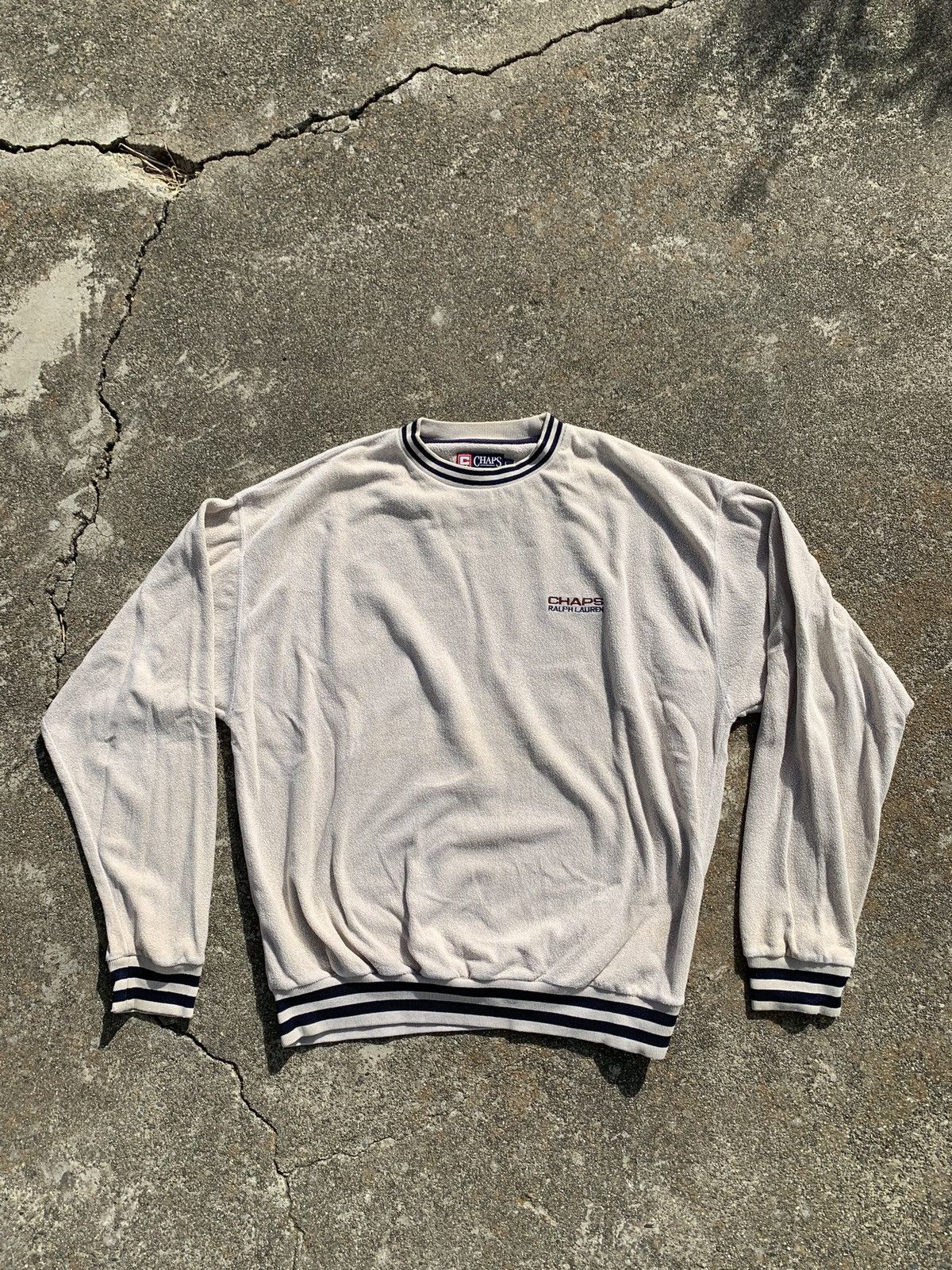 Chaps Ralph Lauren × Polo Ralph Lauren × Ralph Lauren Chaps Ralph Lauren Cream Sweatshirt Size US L / EU 52-54 / 3 - 1 Thumbnail