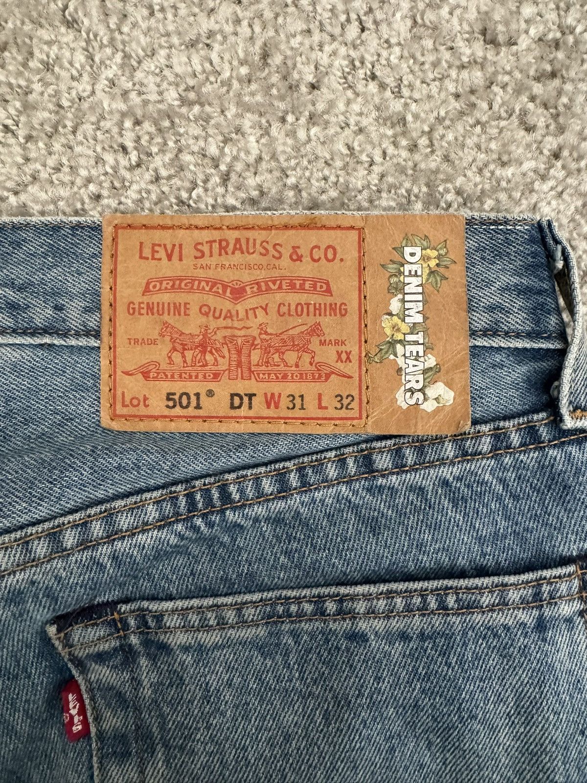 DENIM TEARS Denim Tears Levi’s Cotton Wreath Jean Size US 31 - 4 Thumbnail