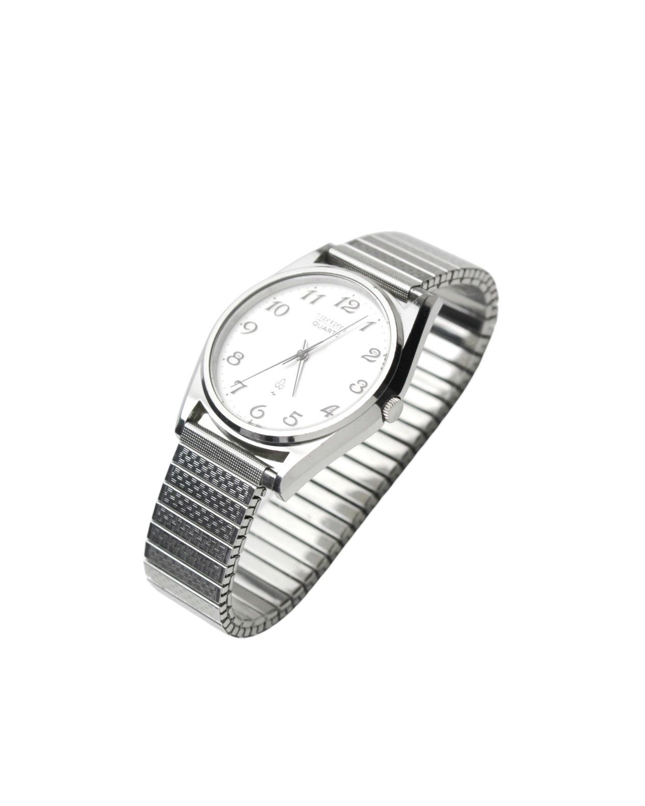 Seiko 1990S SEIKO QUARTZ WHITE DIAL EXPANSION BAND WATCH Size ONE SIZE - 4 Thumbnail