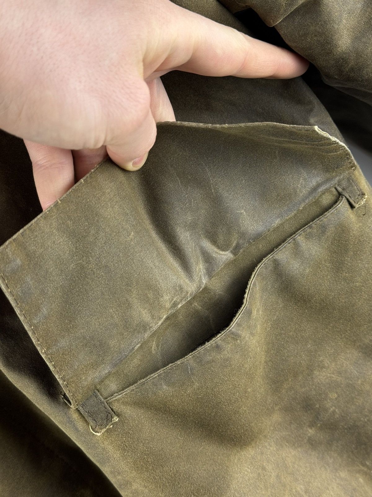 Barbour Vintage Barbour 3/4 Coat Wax A240 Oiled Jacket Size US L / EU 52-54 / 3 - 8 Thumbnail