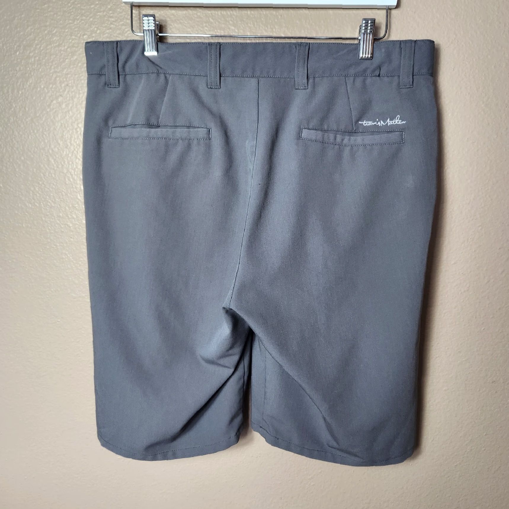 TravisMathew Travis Mathew Gray Expandable Waist Performance Golf Shorts-Size 34 Size US 34 / EU 50 - 3 Thumbnail